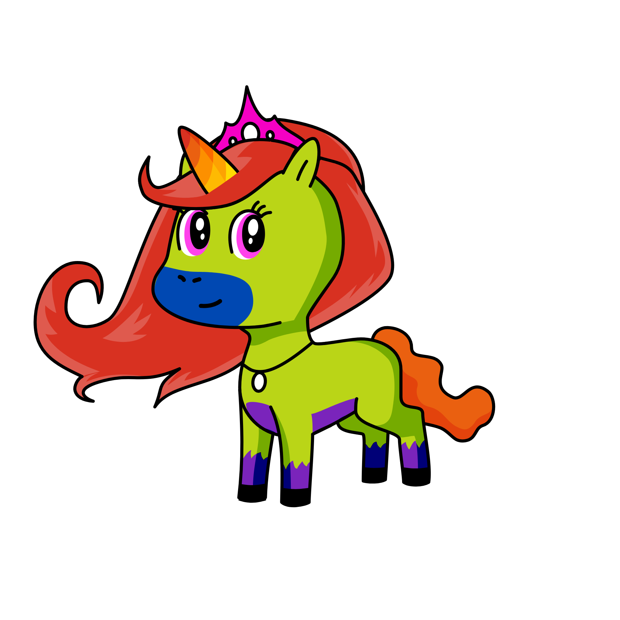 Rainbowcorn, the unicorn
