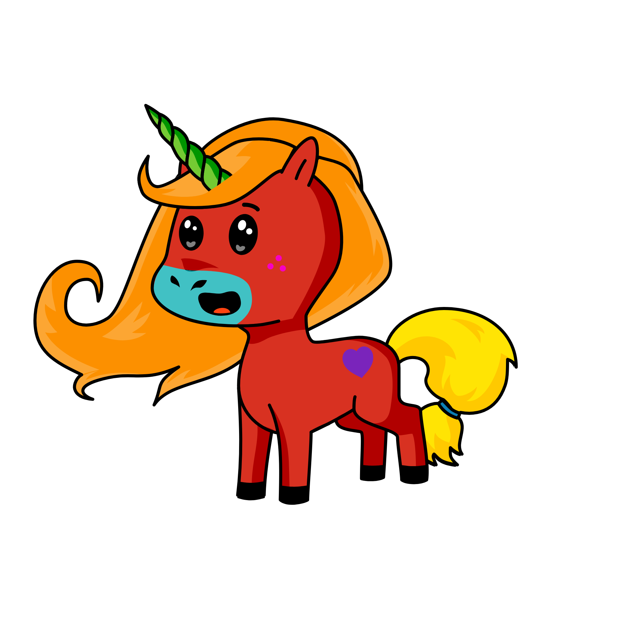 raibow drop, the unicorn