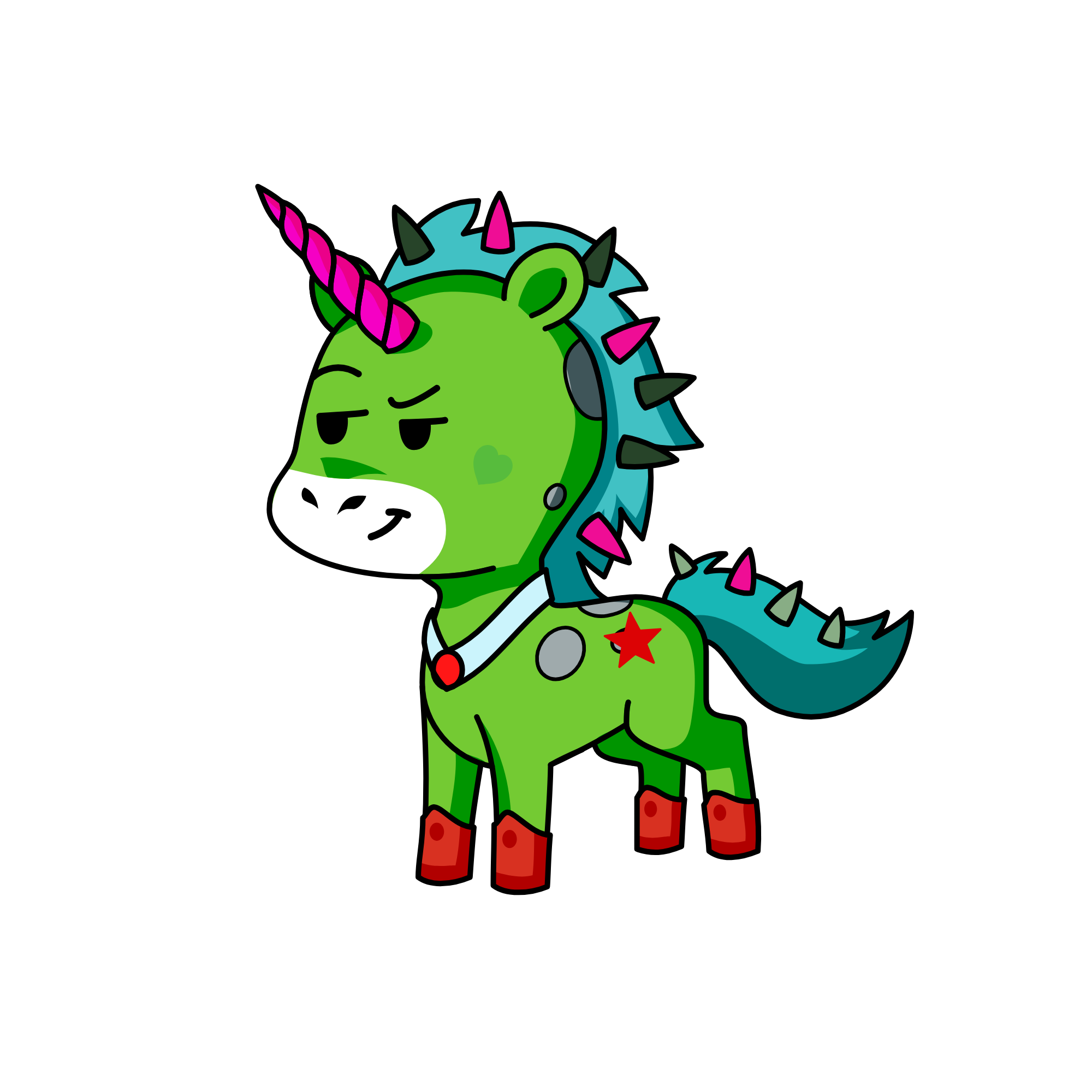 rainbow unicorn , the unicorn