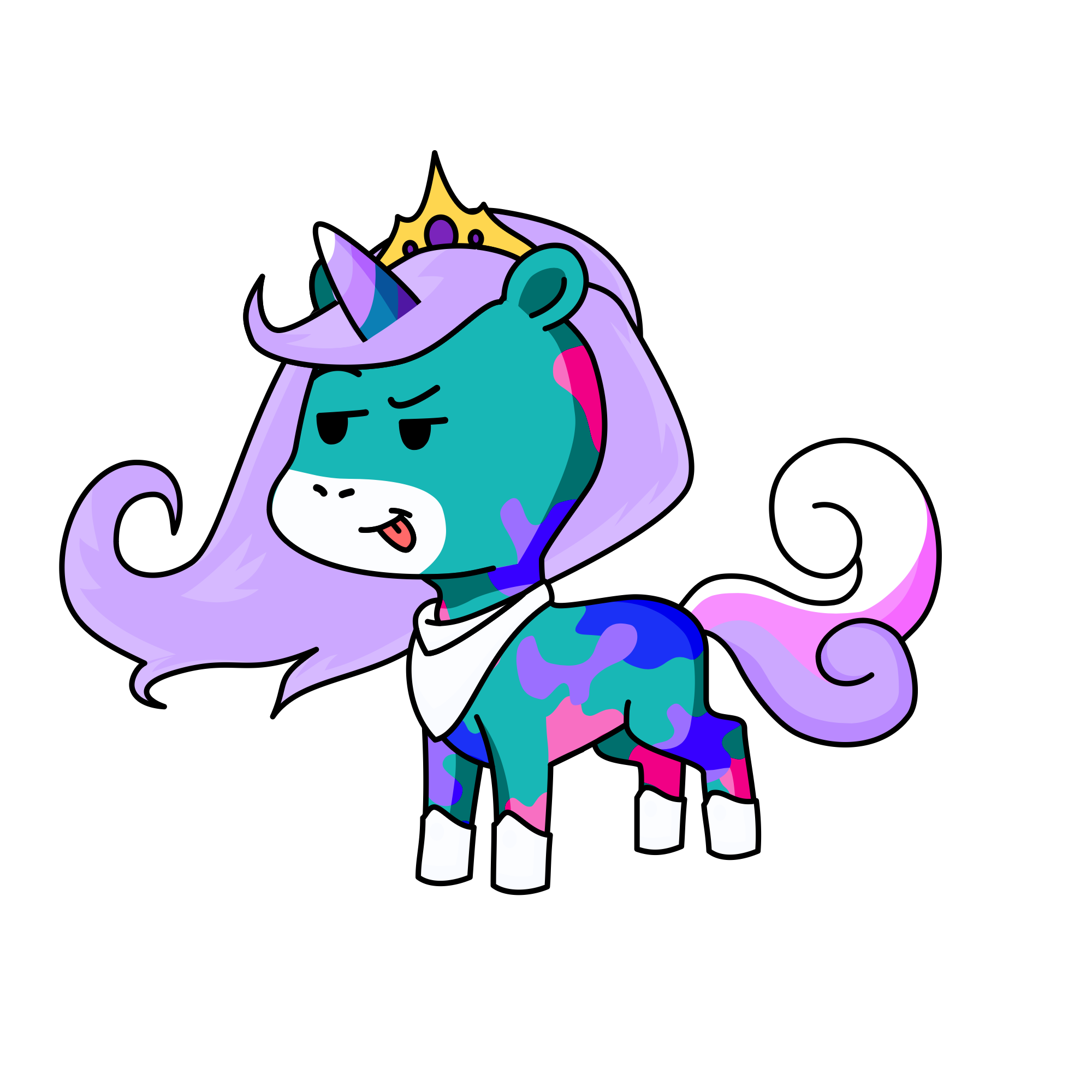 Sparkles, the unicorn