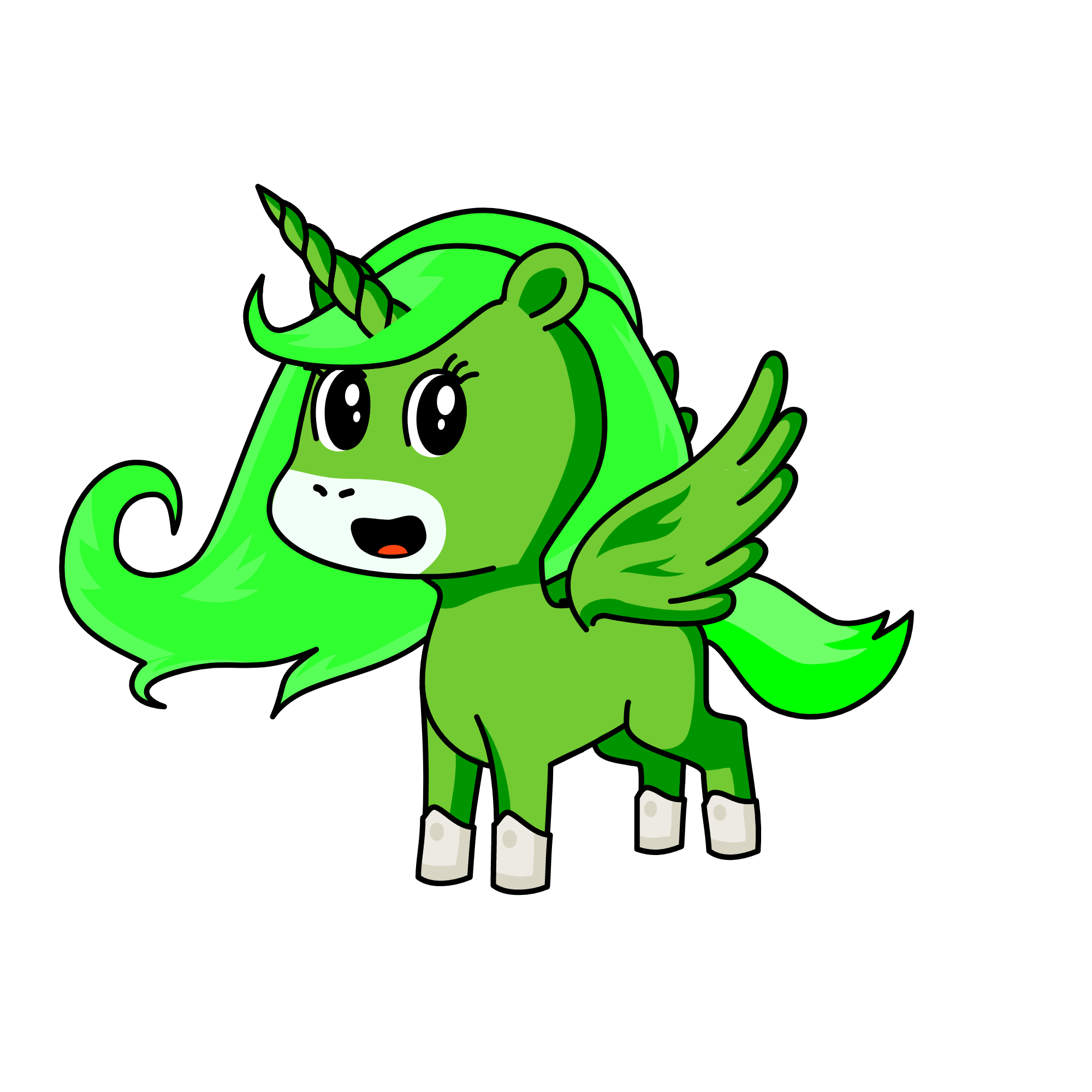 Green Queen!, the unicorn