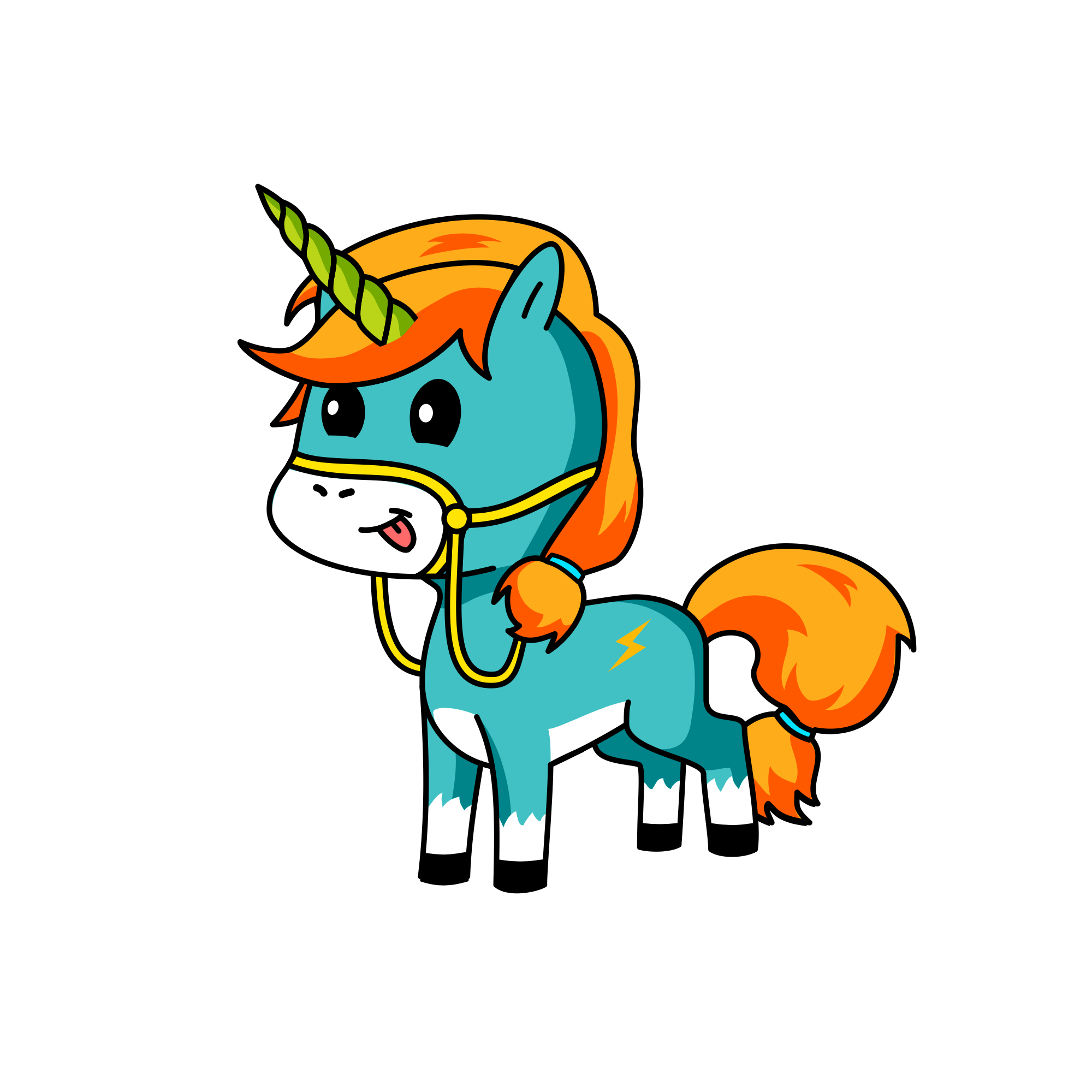 Fulmine, the unicorn