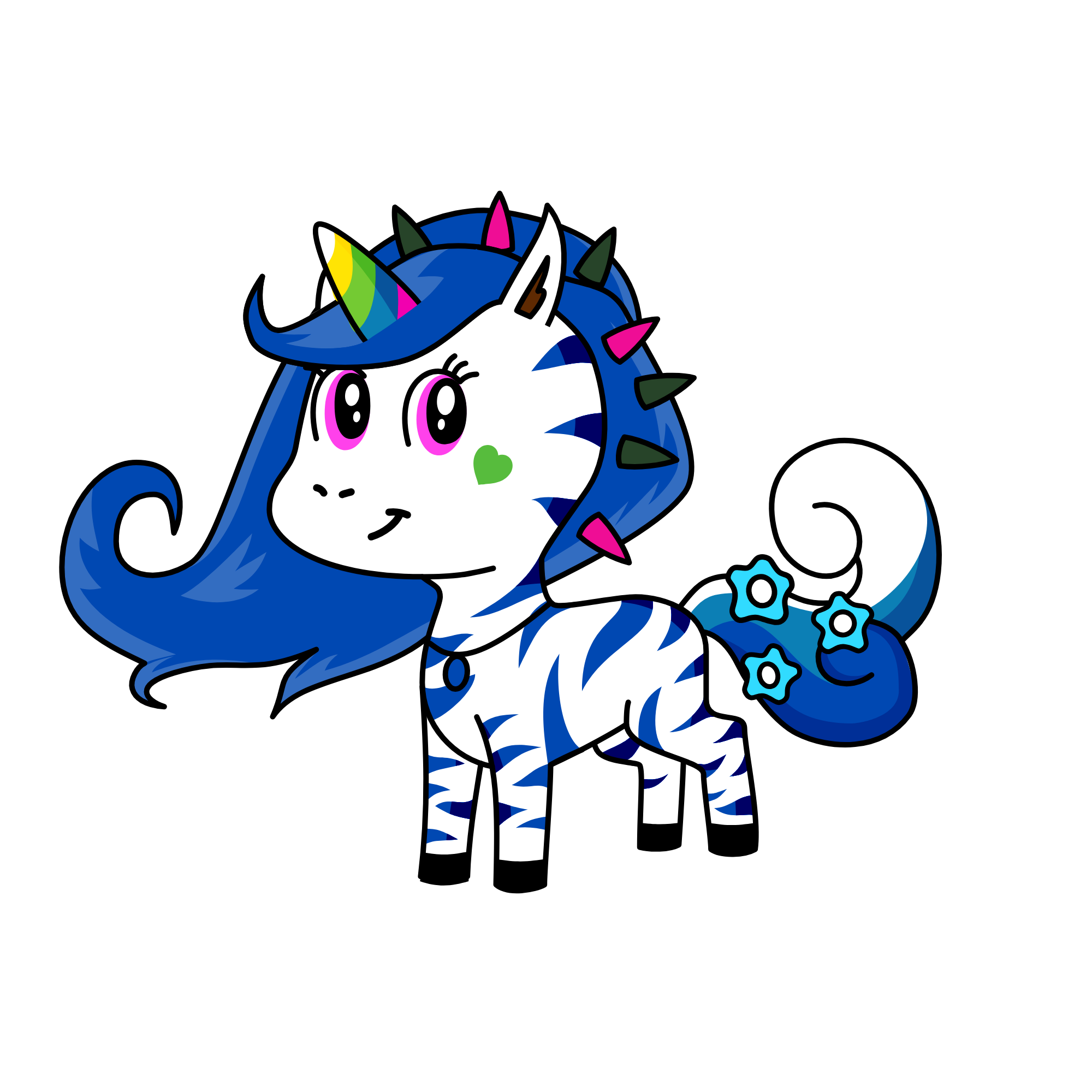 Blue Star Night, the unicorn
