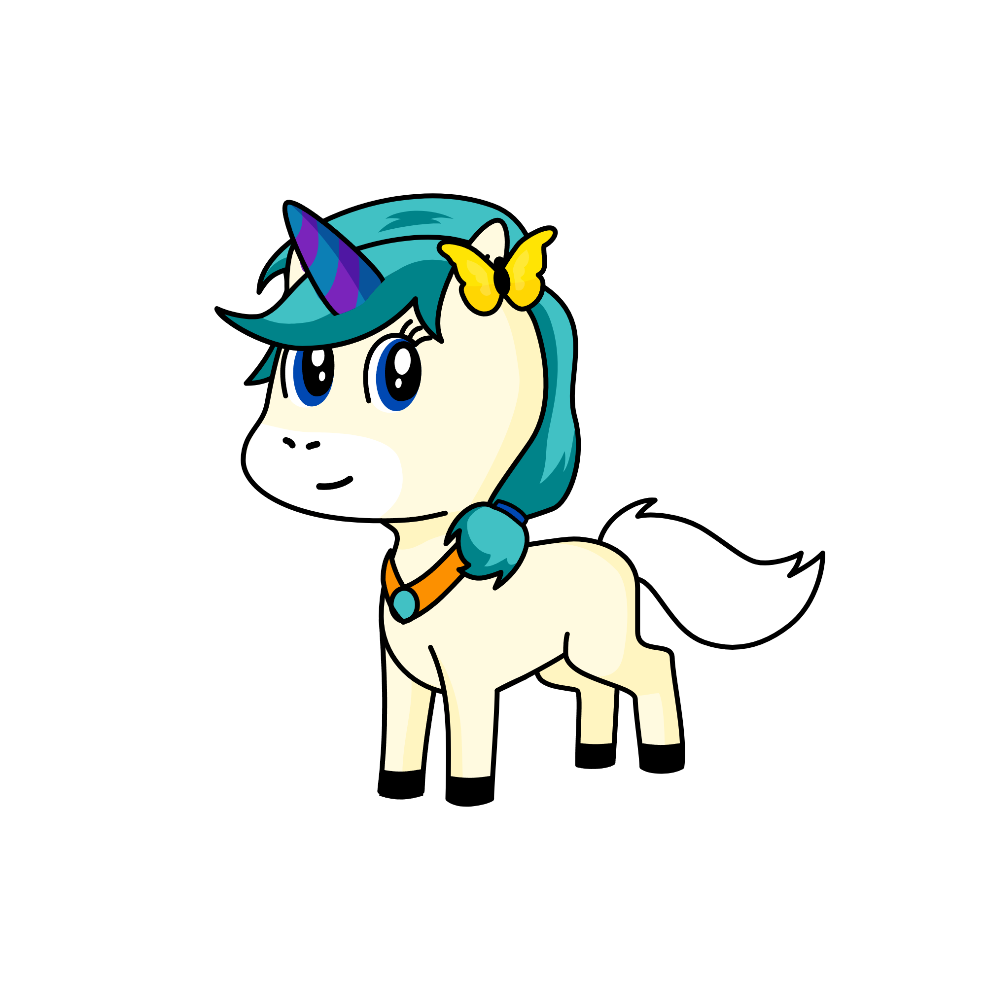 Happy Cake, the unicorn