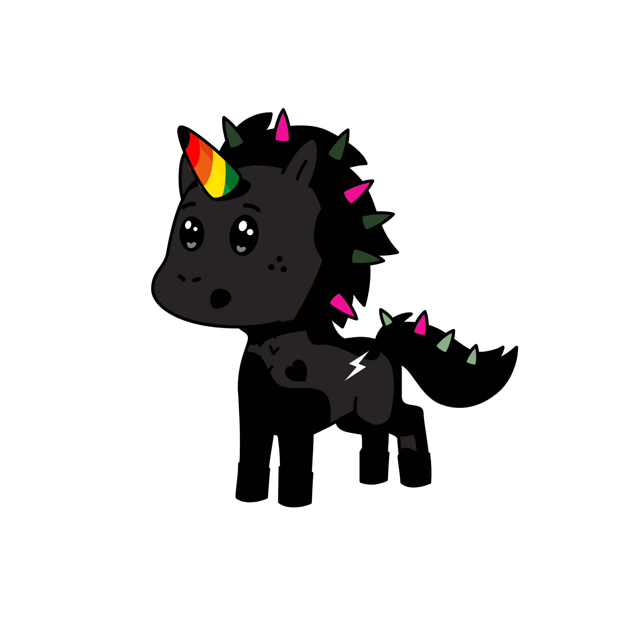 Emo Elmo, the unicorn