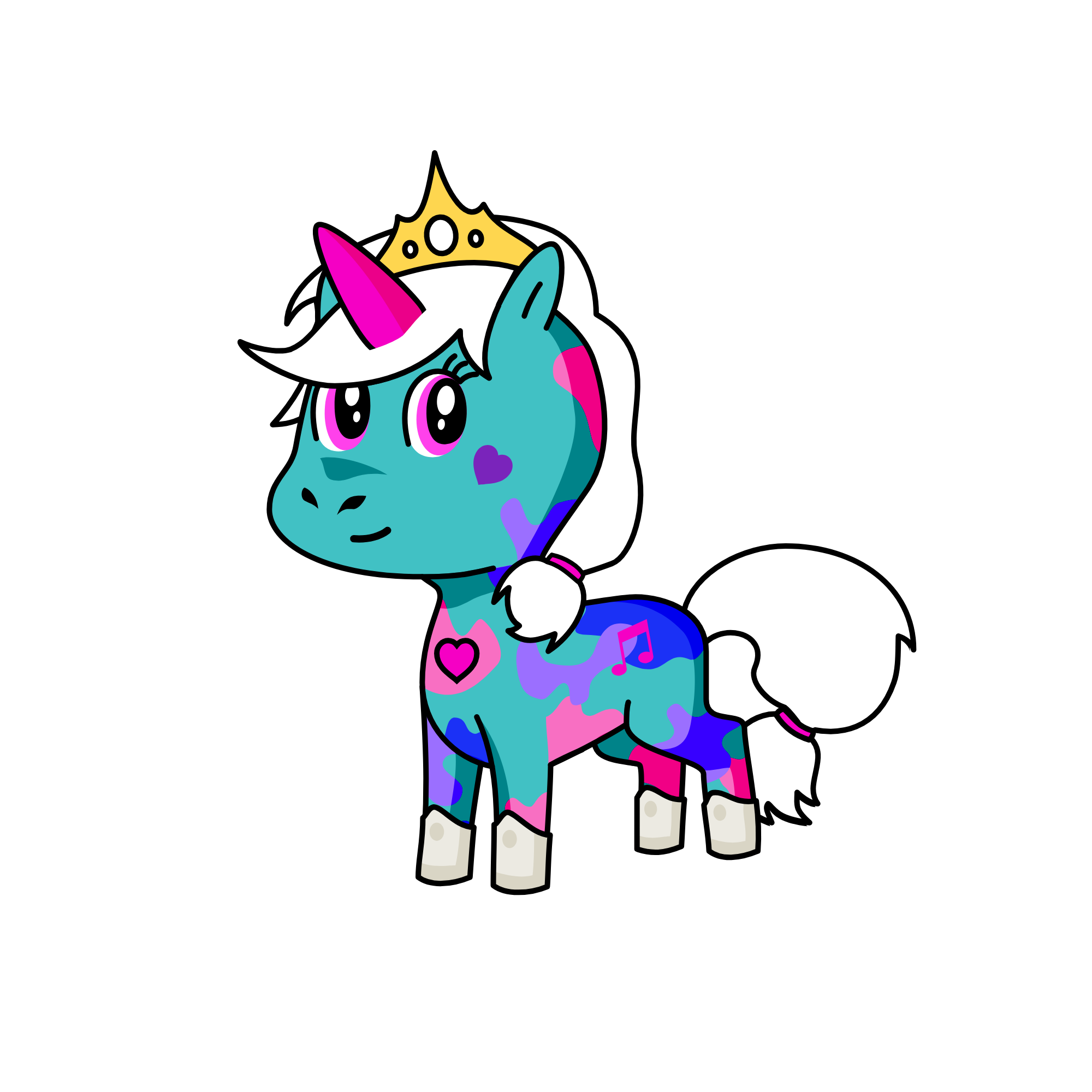 princess, the unicorn