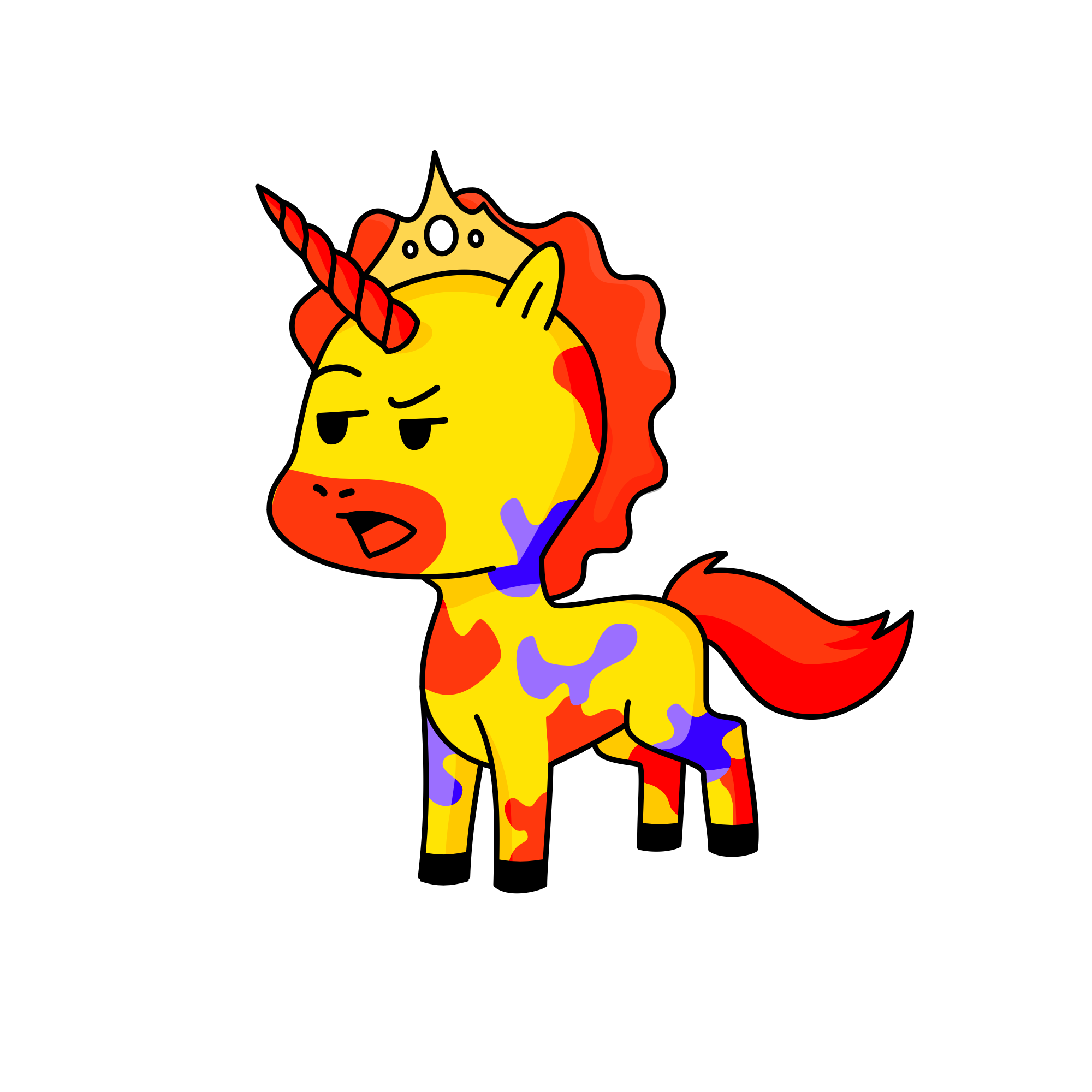 Evil I hate you poop, the unicorn