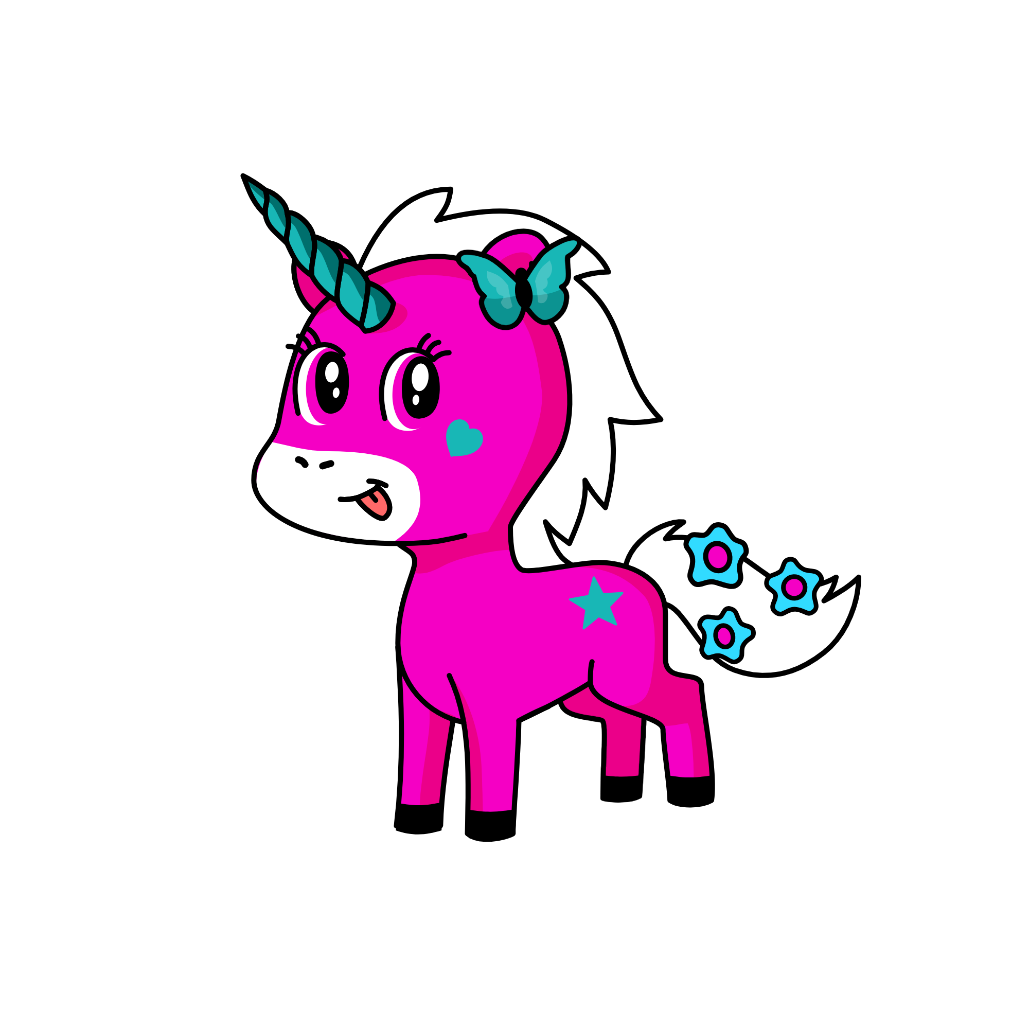 binky dinky doll, the unicorn