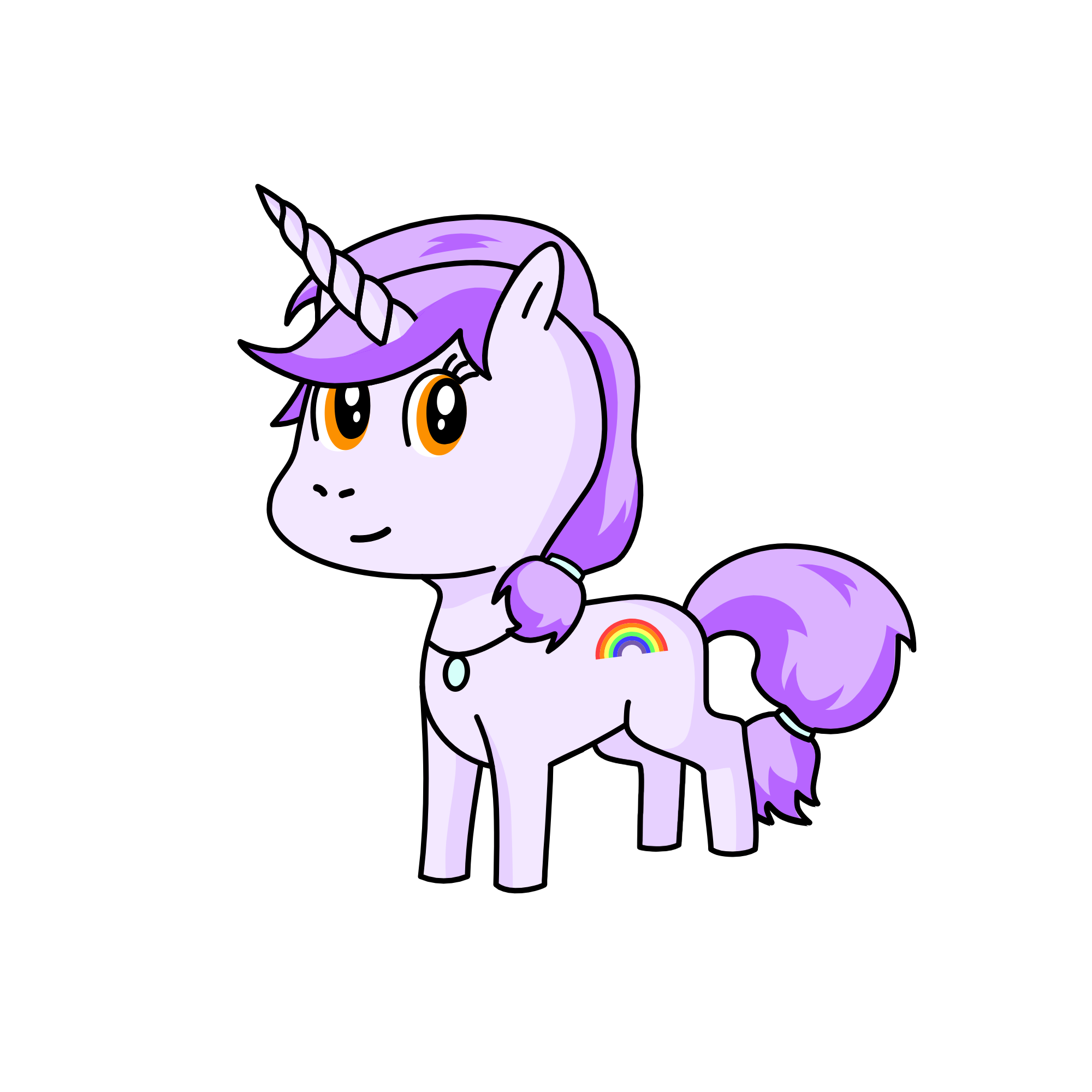 Violet, the unicorn