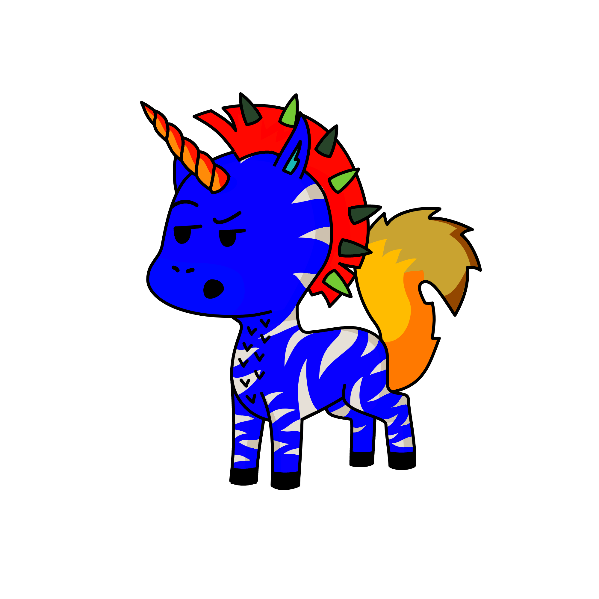 spikes, the unicorn