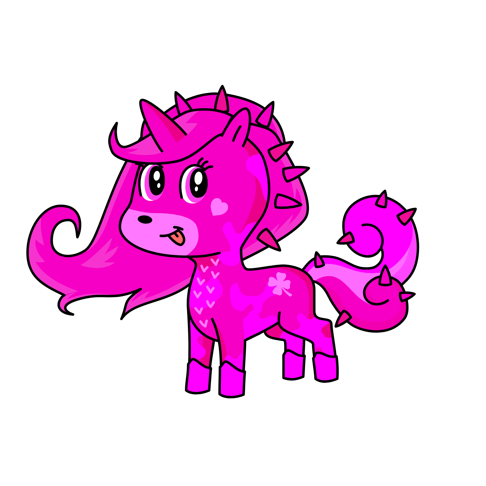 Pinky Winky Tinky Trinky, the unicorn