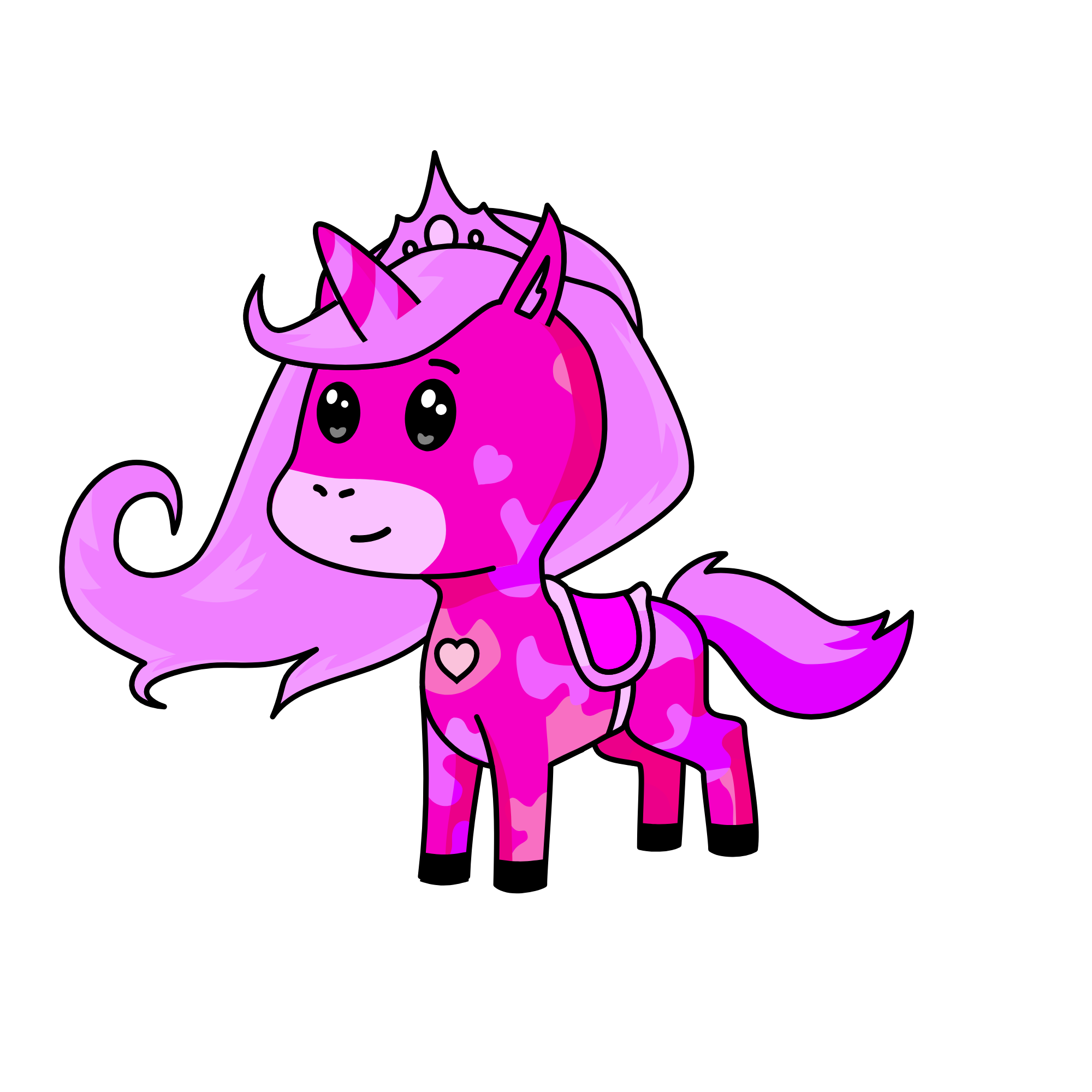 queen of pink!!!!, the unicorn