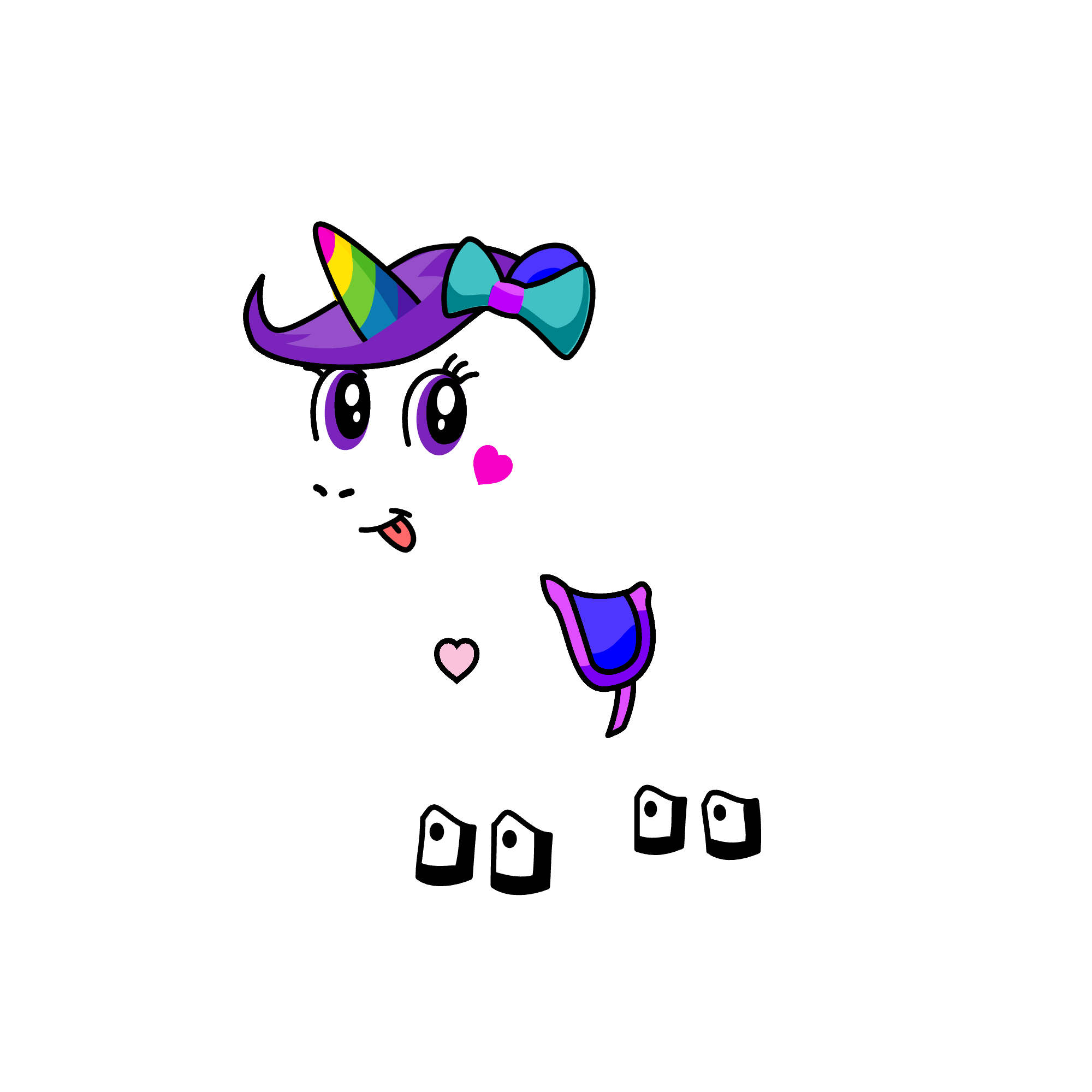 blue night, the unicorn