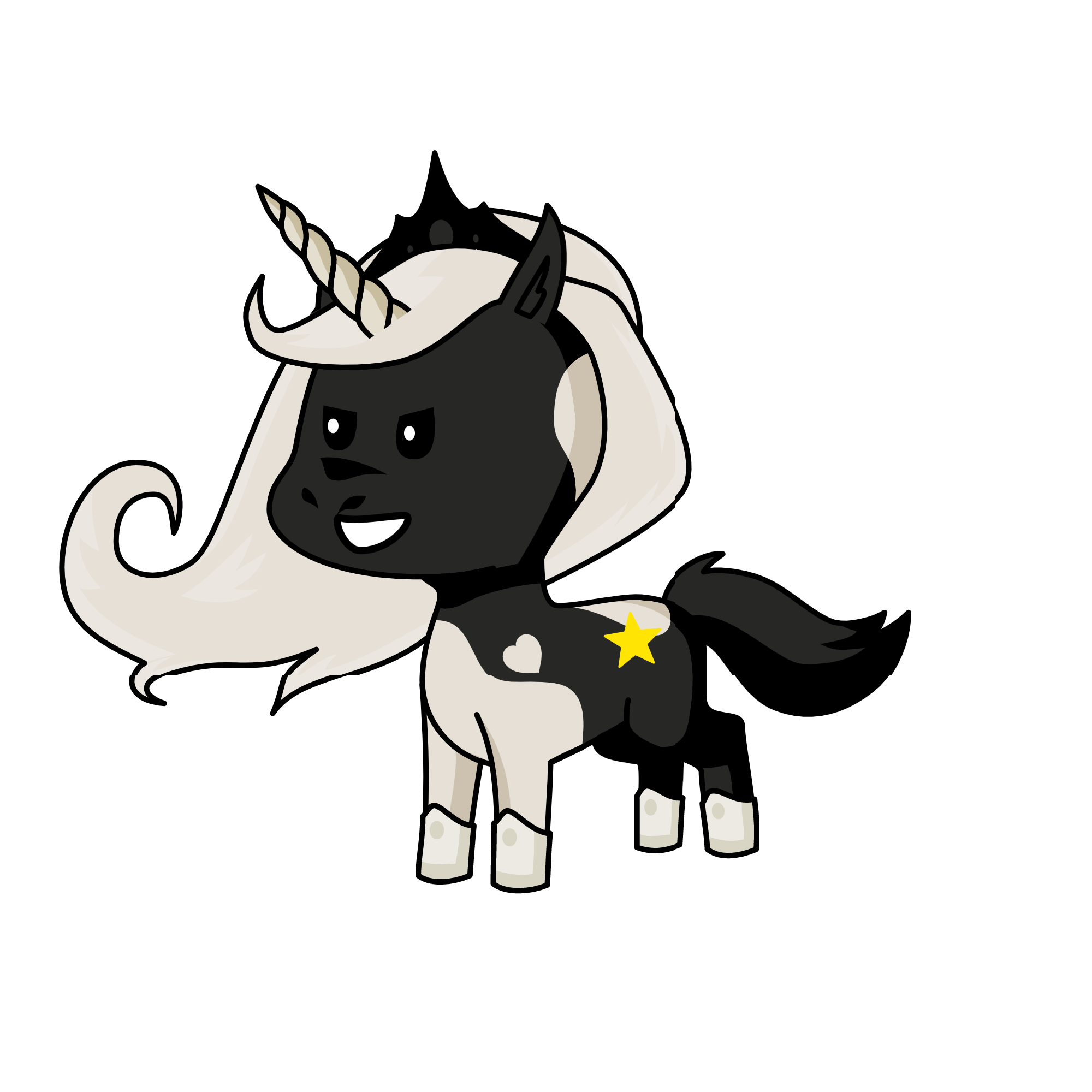 luna earths moon, the unicorn