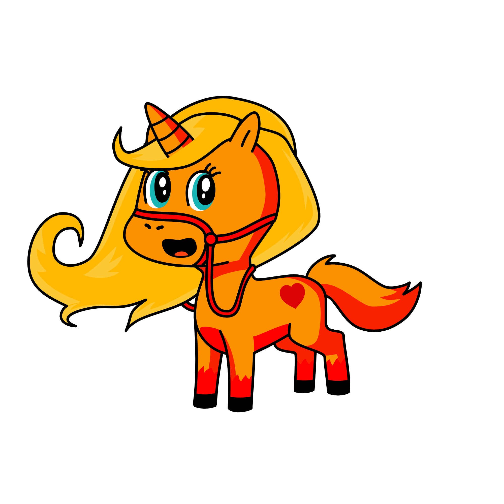 Fire, the unicorn