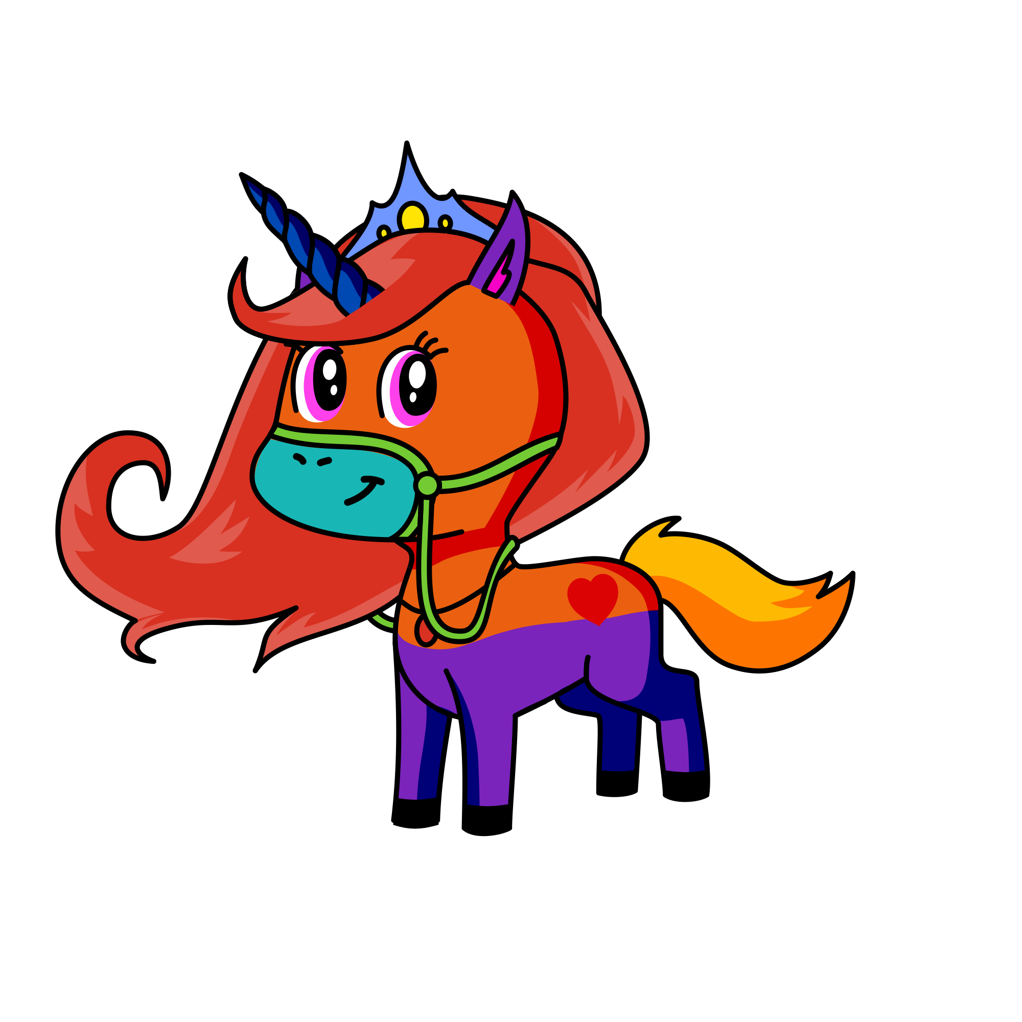Queen Gramora of the Forests, the unicorn