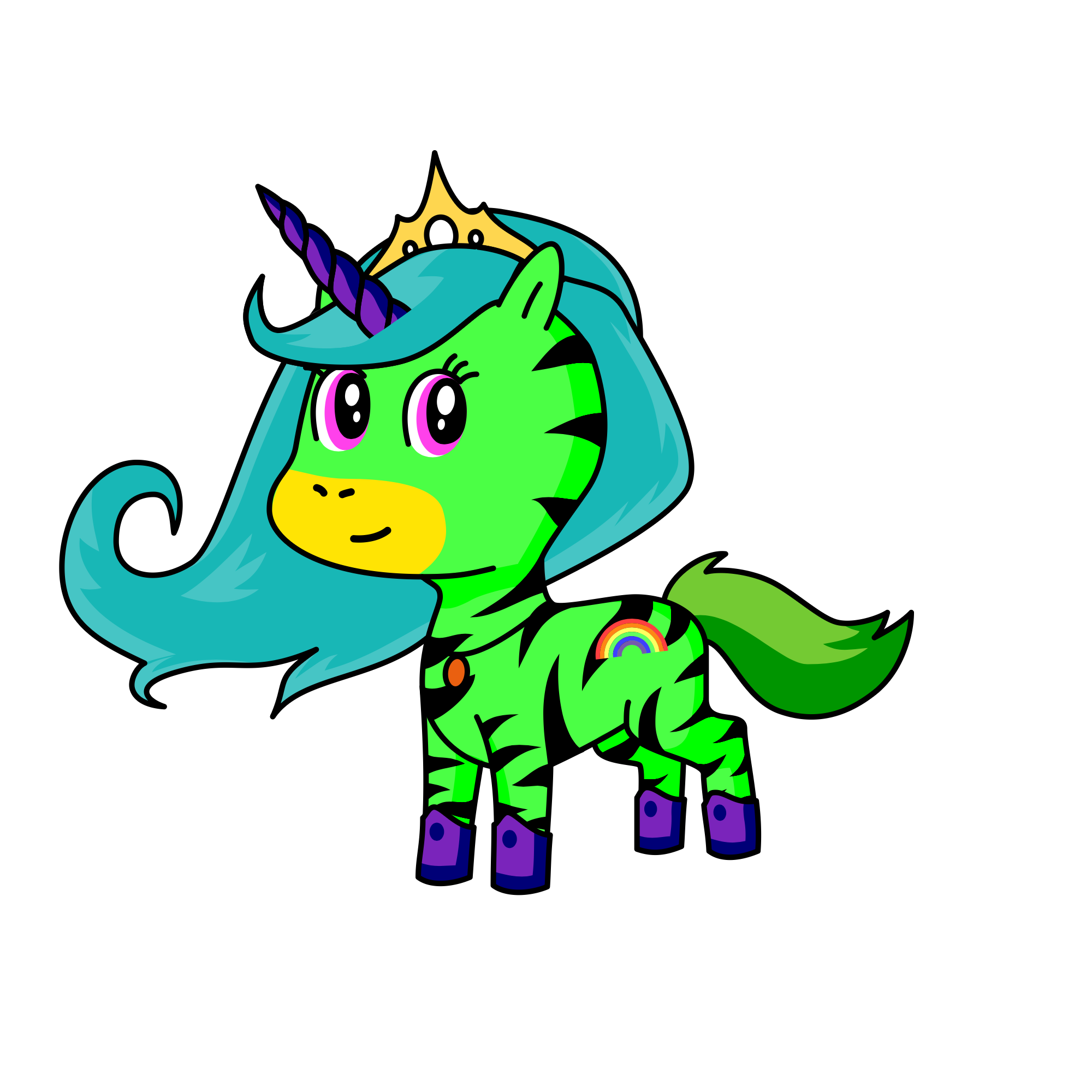 Melody, the unicorn
