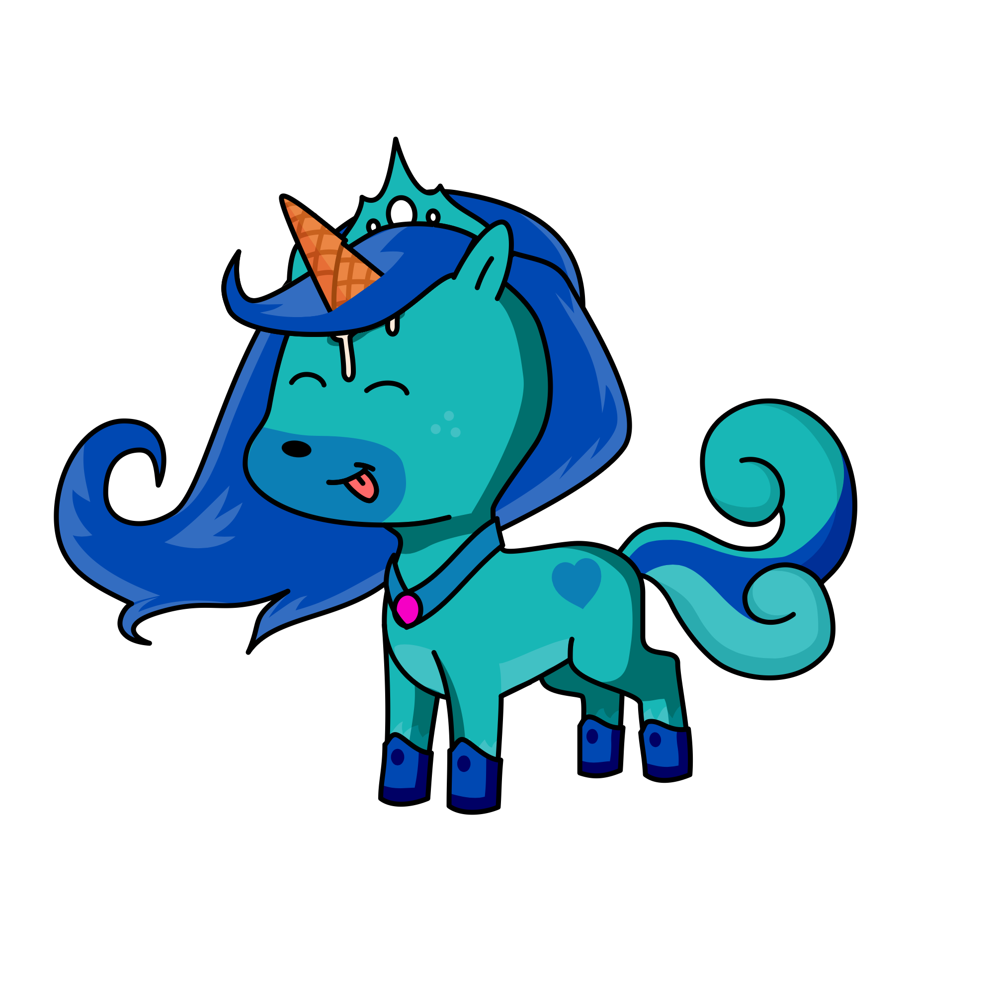 Icicle, the unicorn