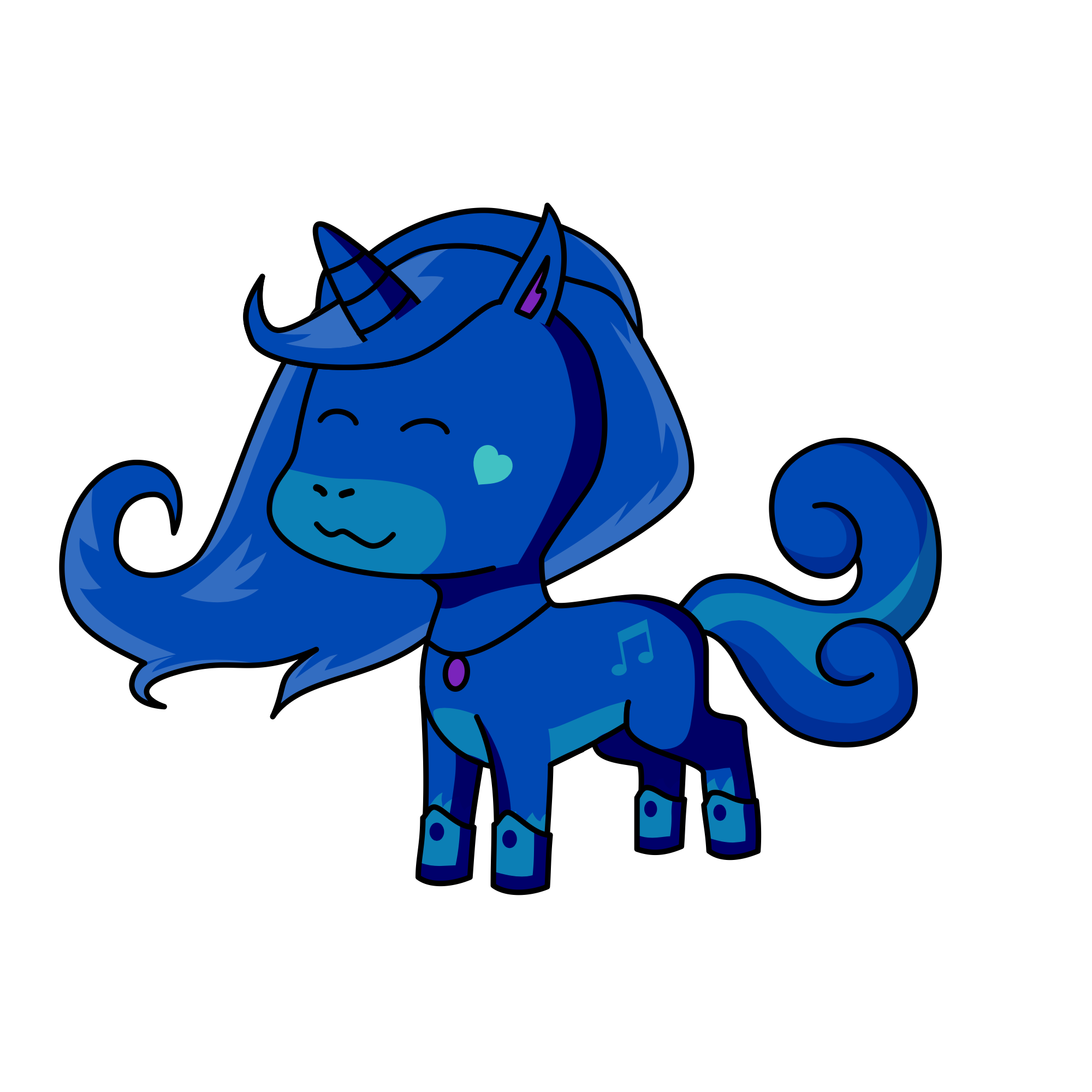 Midnight, the unicorn