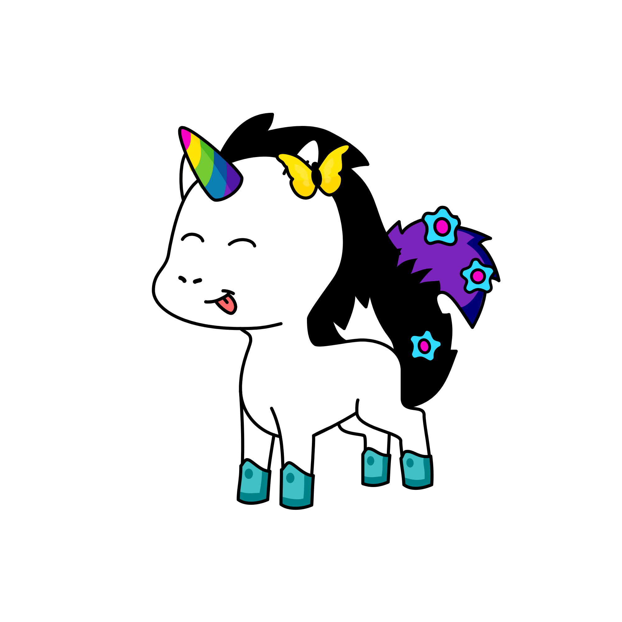 The very rainbow badie, the unicorn