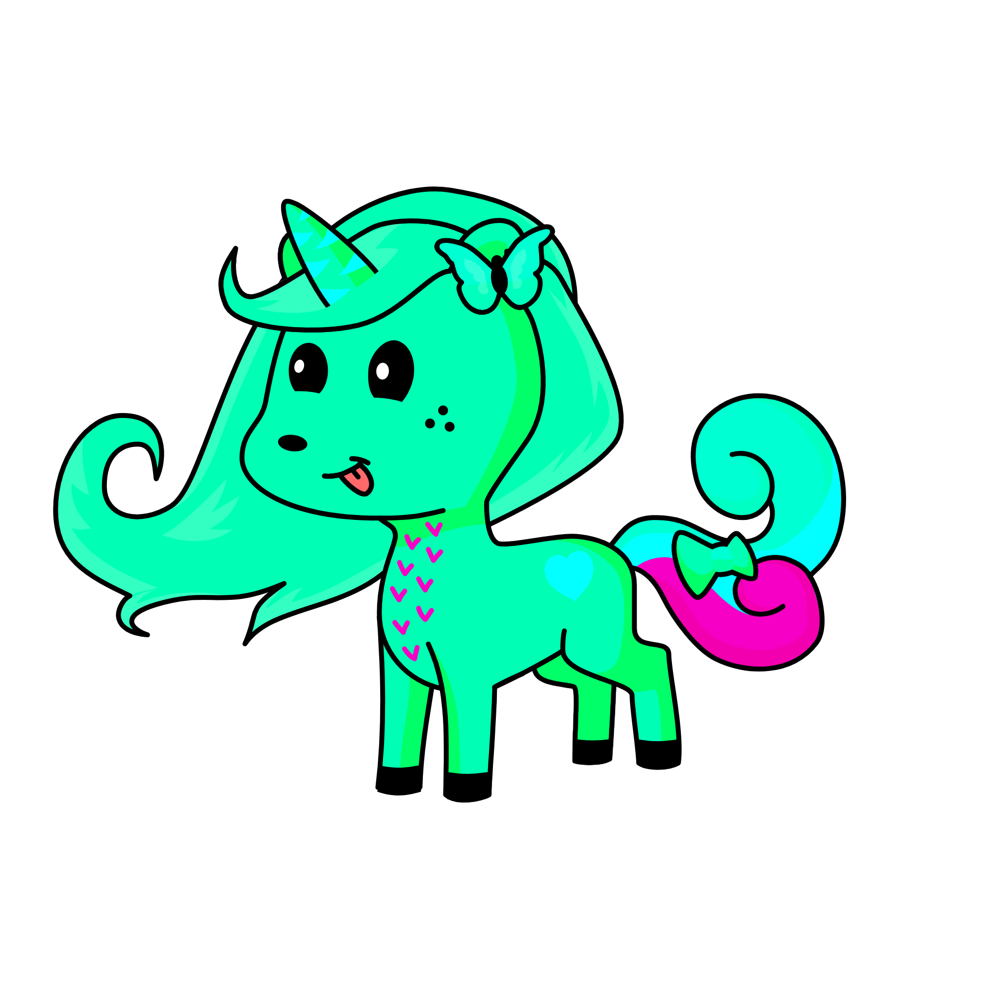 TealQueen, the unicorn