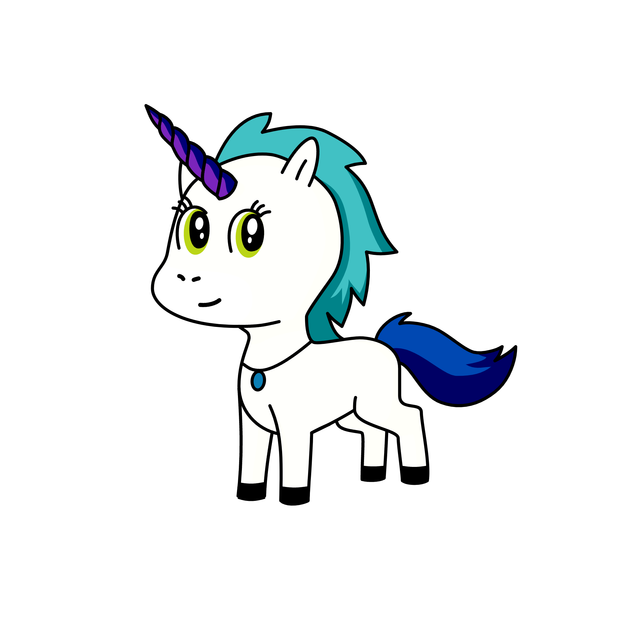 snowy, the unicorn