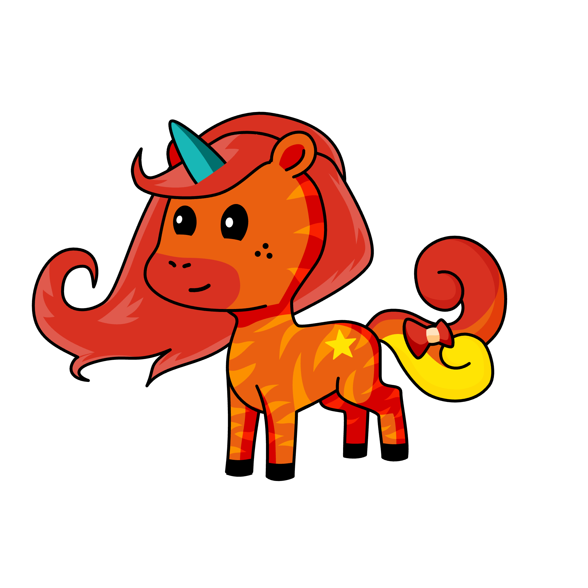 Flame, the unicorn