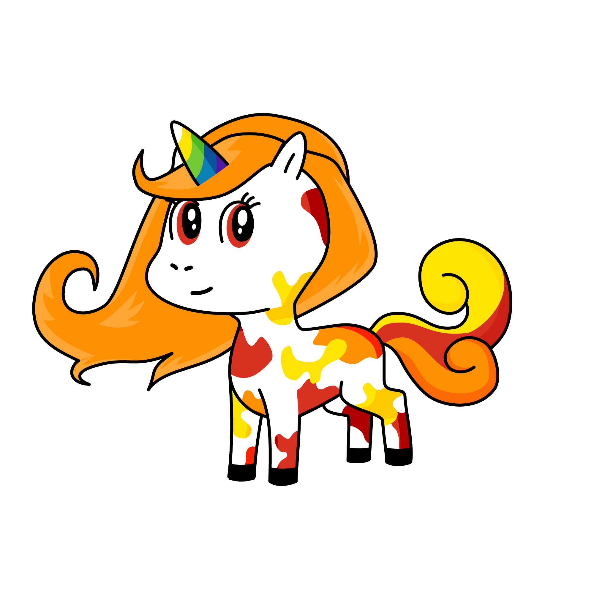 rainbow 2 sisters spot cookie , the unicorn