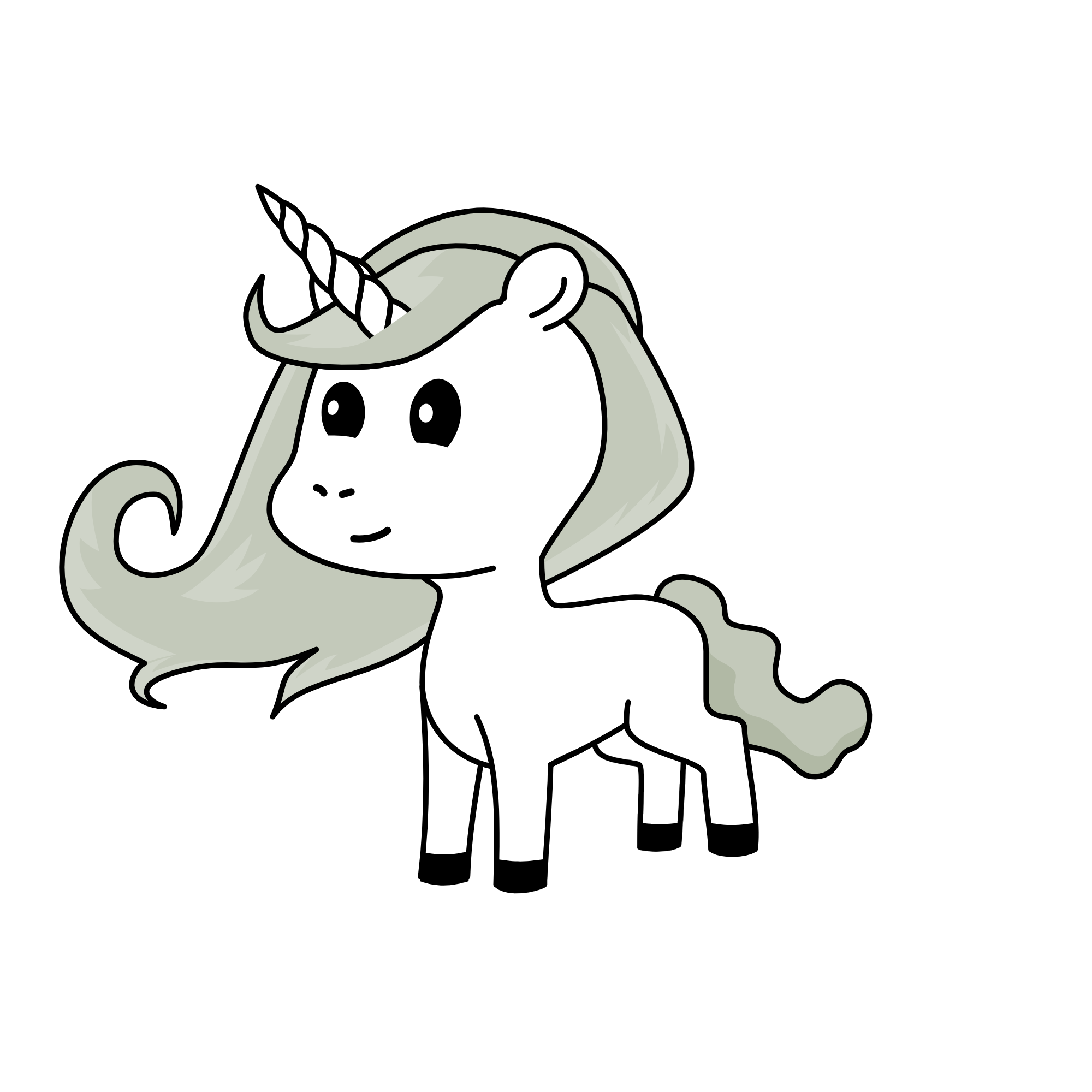 silver, the unicorn