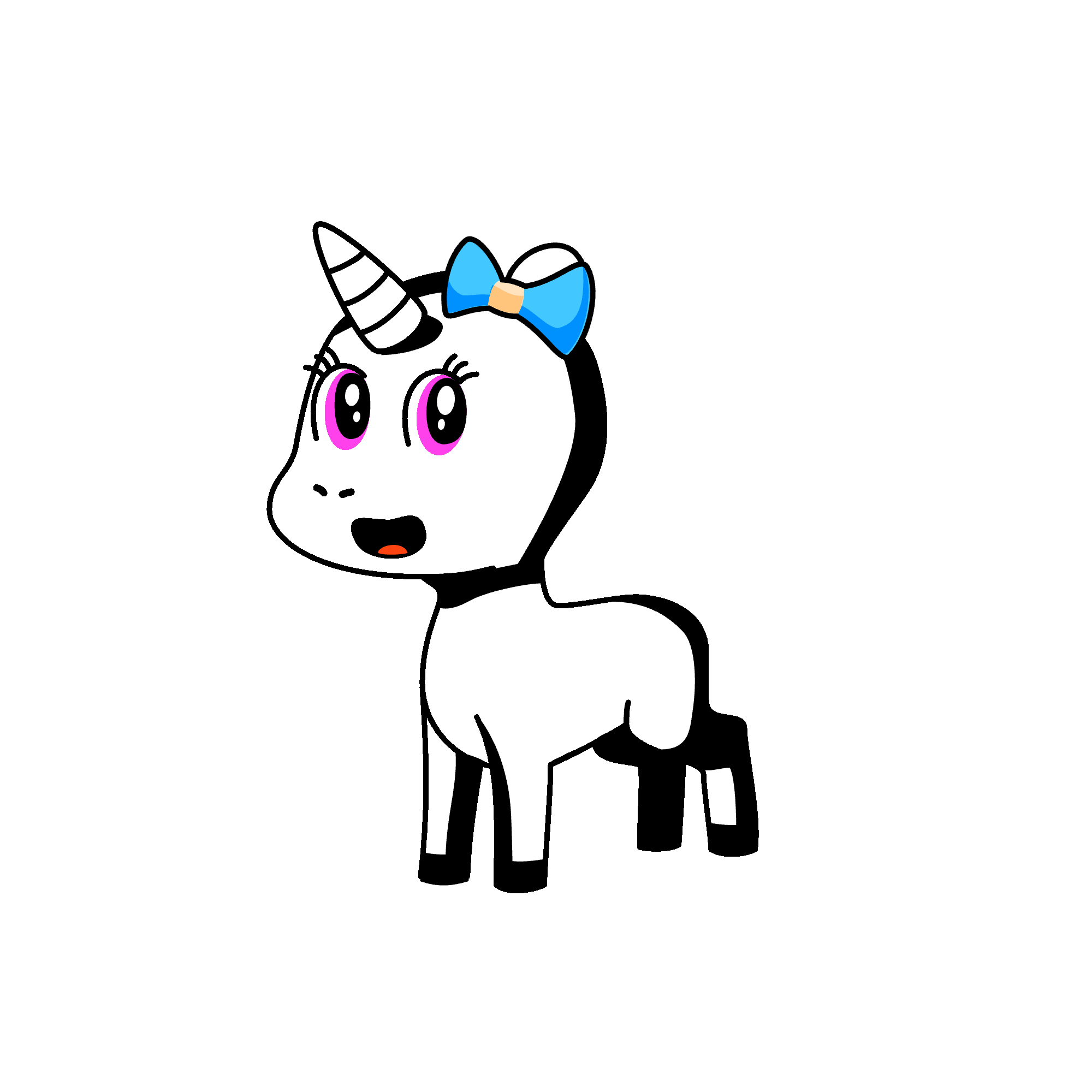 dez's pet unicorn, the unicorn