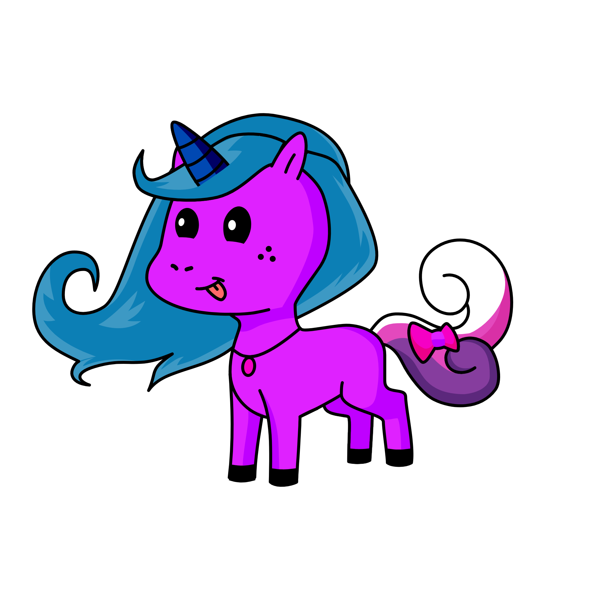 moonlight, the unicorn