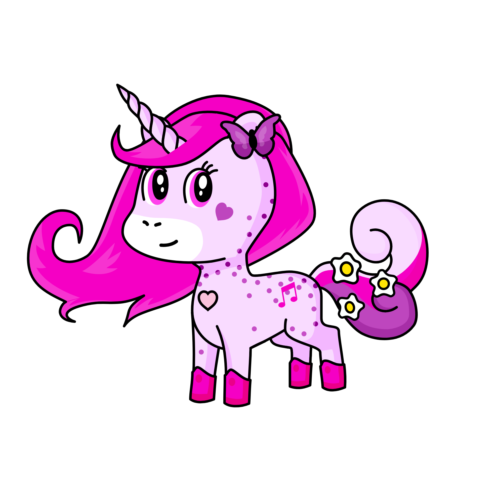 Queenpink, the unicorn