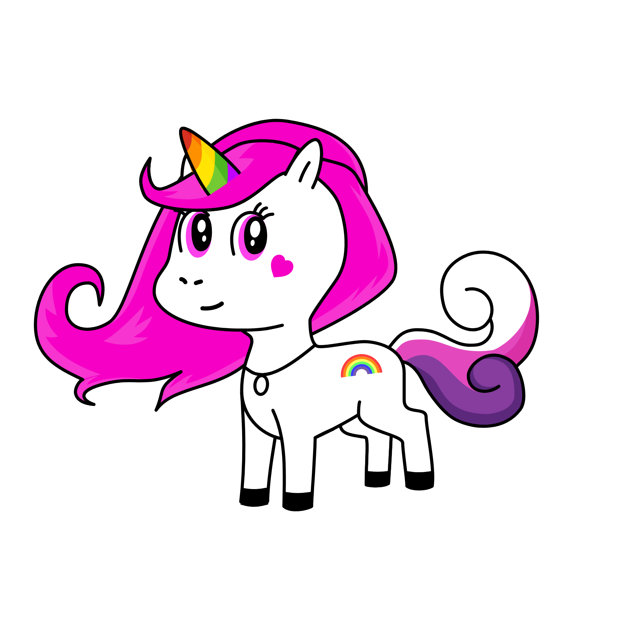 rainbow icey, the unicorn