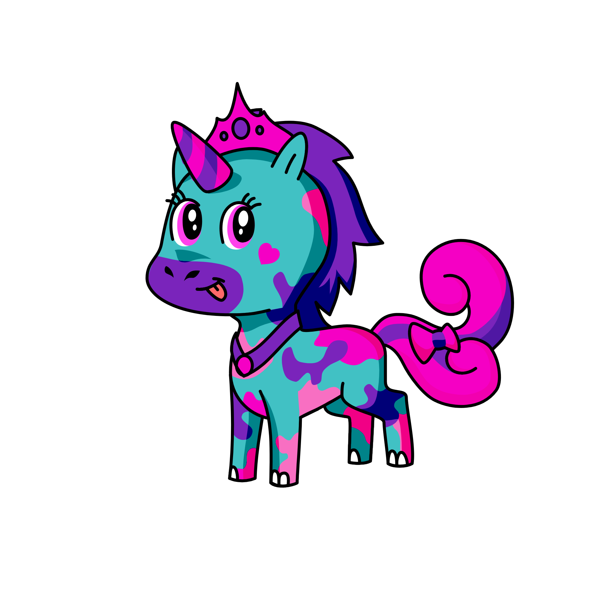 Pinky, the unicorn