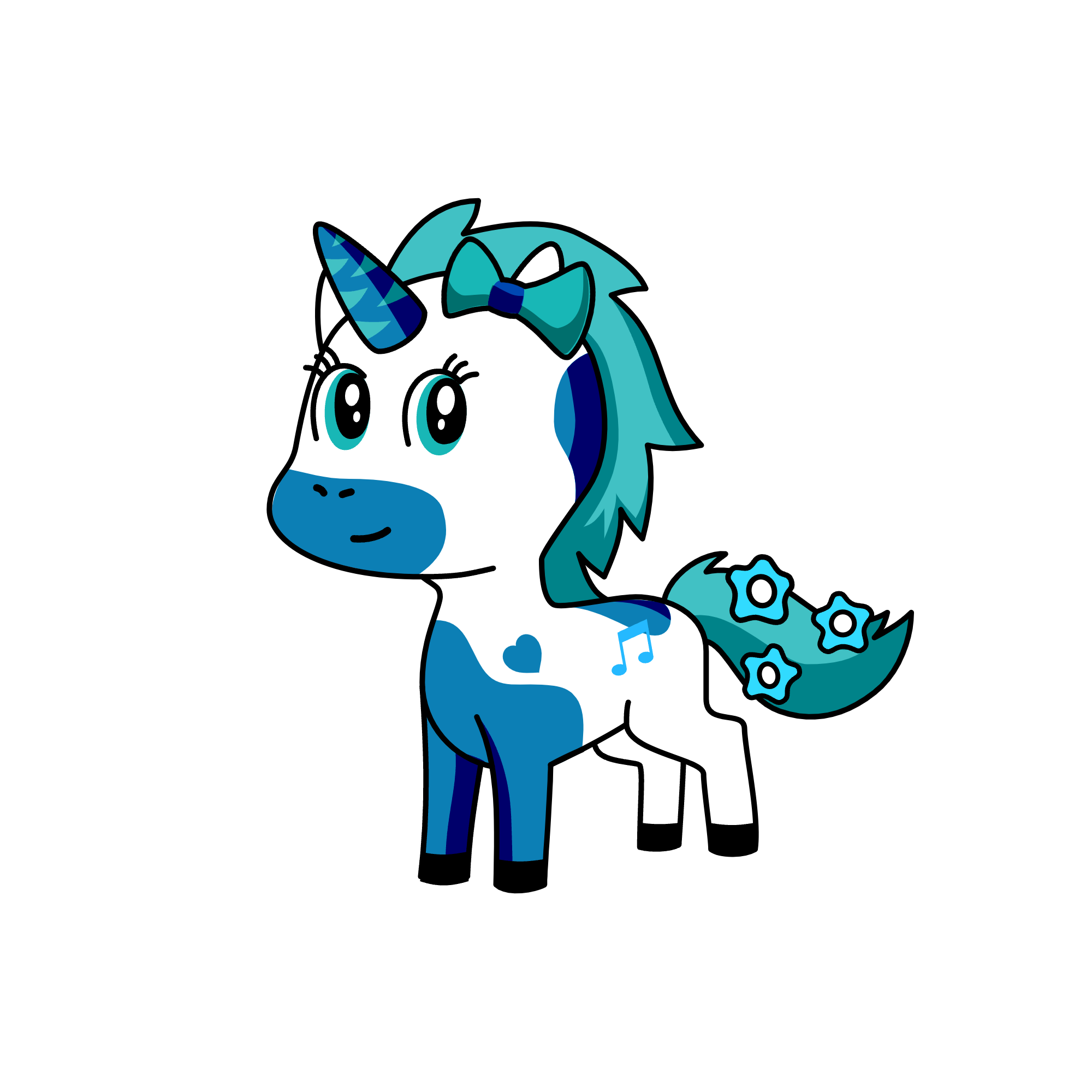 Winter princess., the unicorn