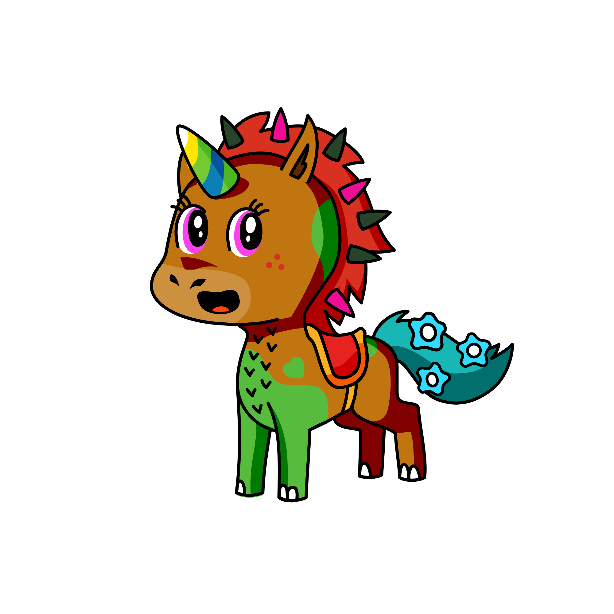 Sparkles, the unicorn