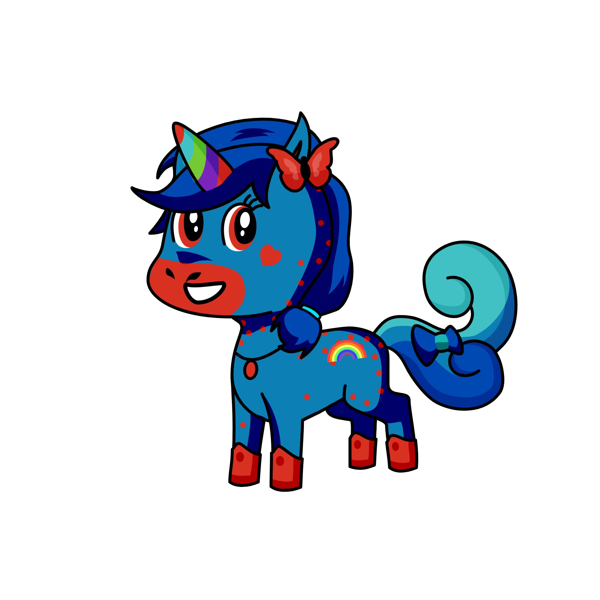 Rainbow Unicorn, the unicorn