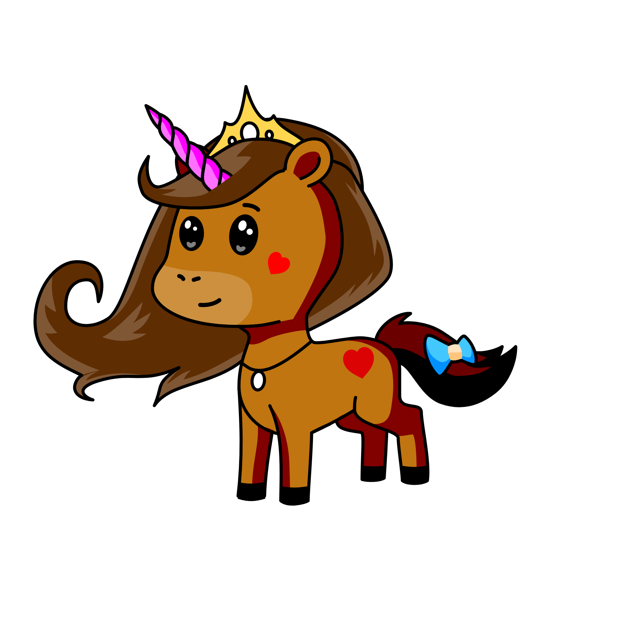 Princess Azure, the unicorn