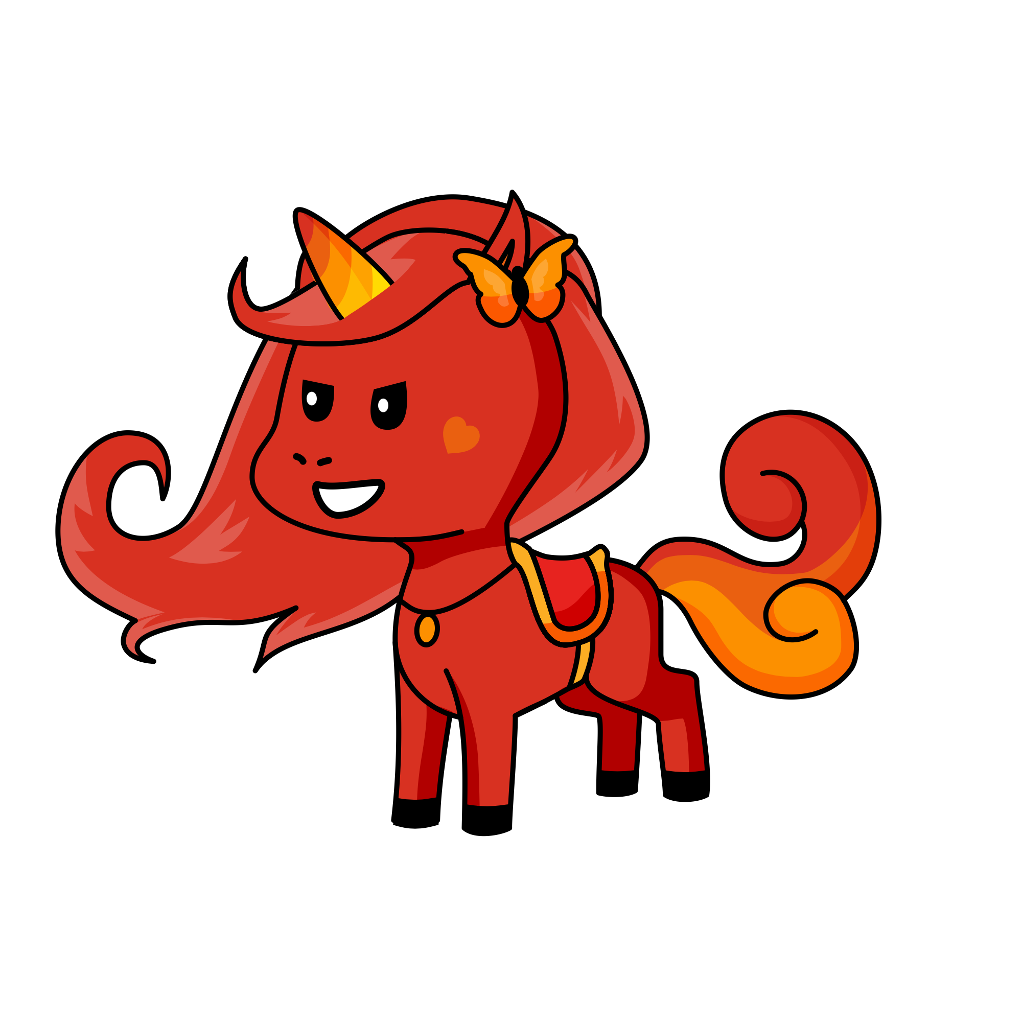 Fire, the unicorn