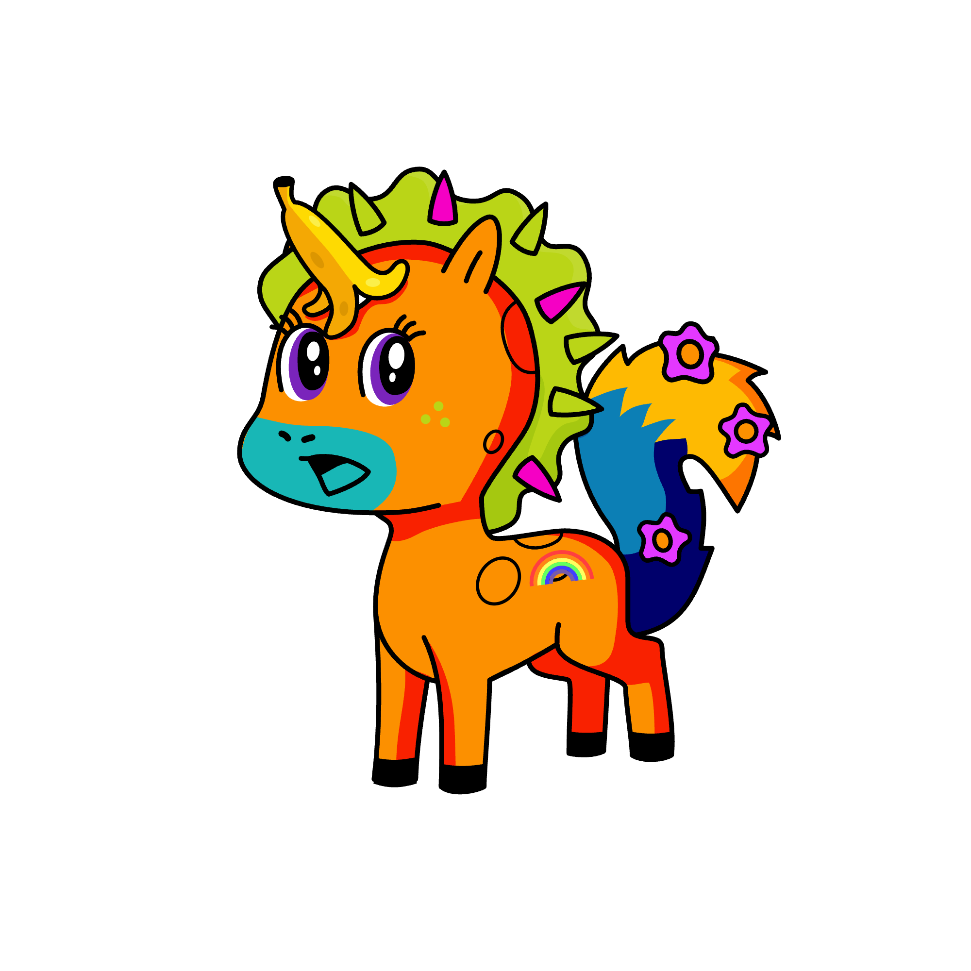 Yug sticky sticky yug, the unicorn