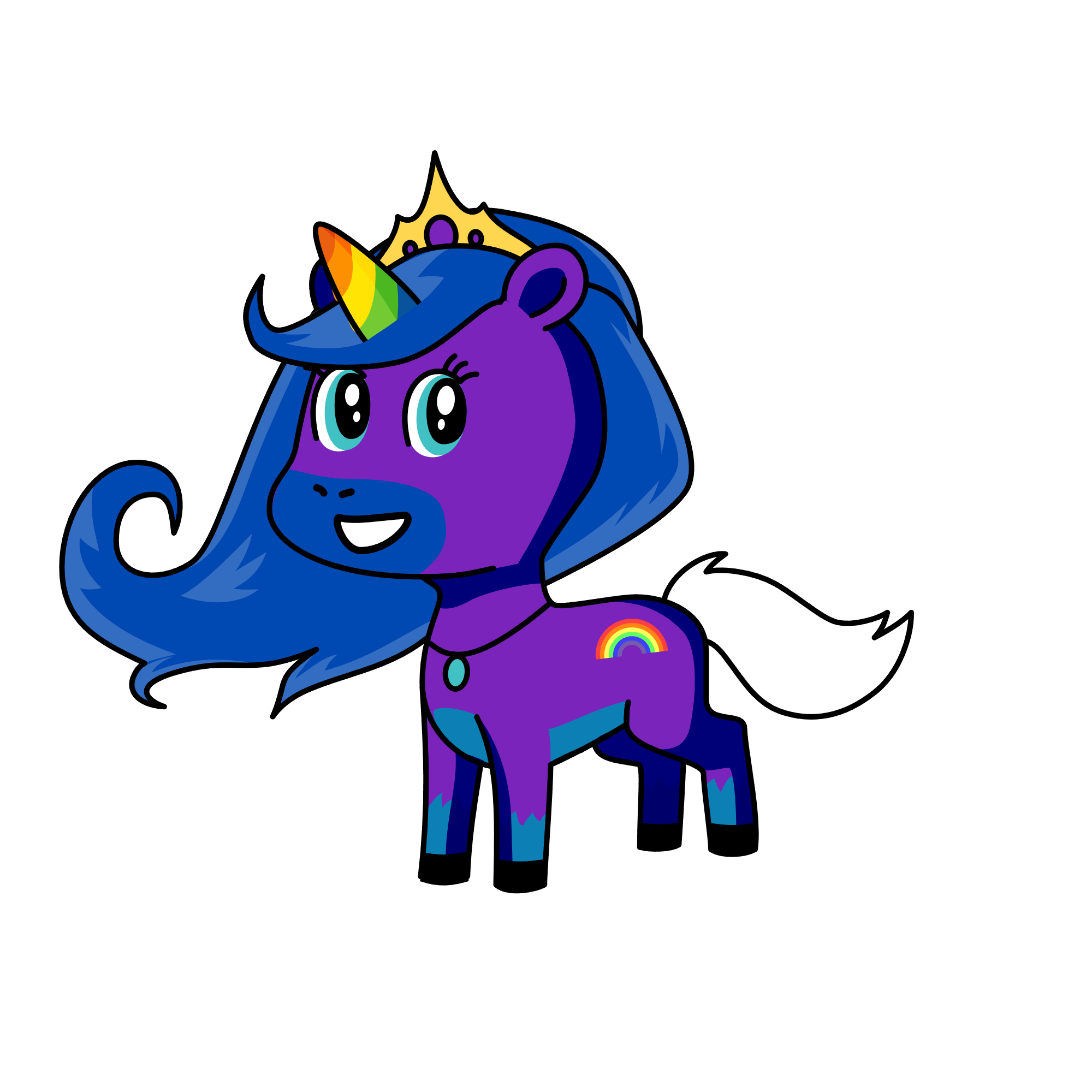 rainbow , the unicorn