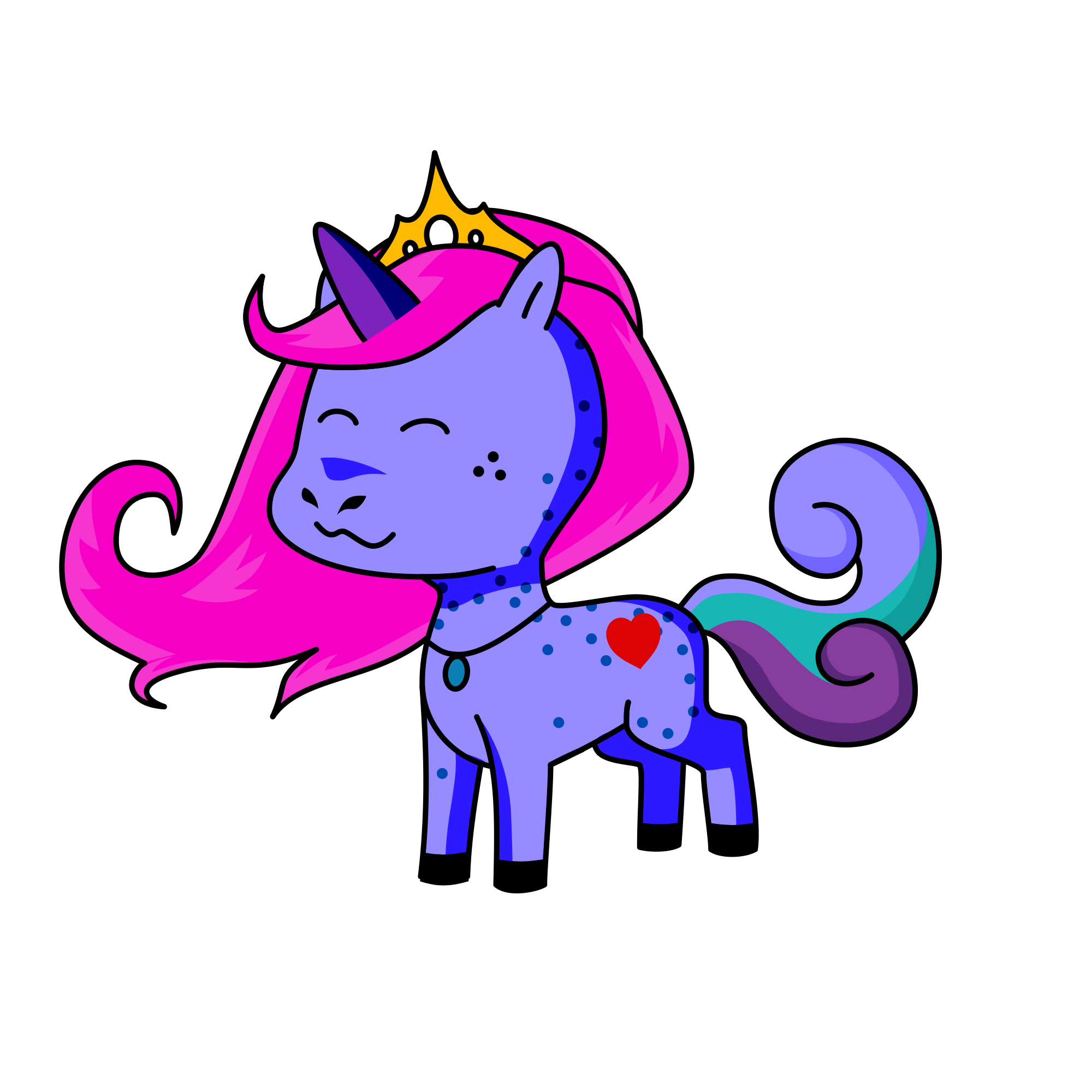 Queen Victoria , the unicorn