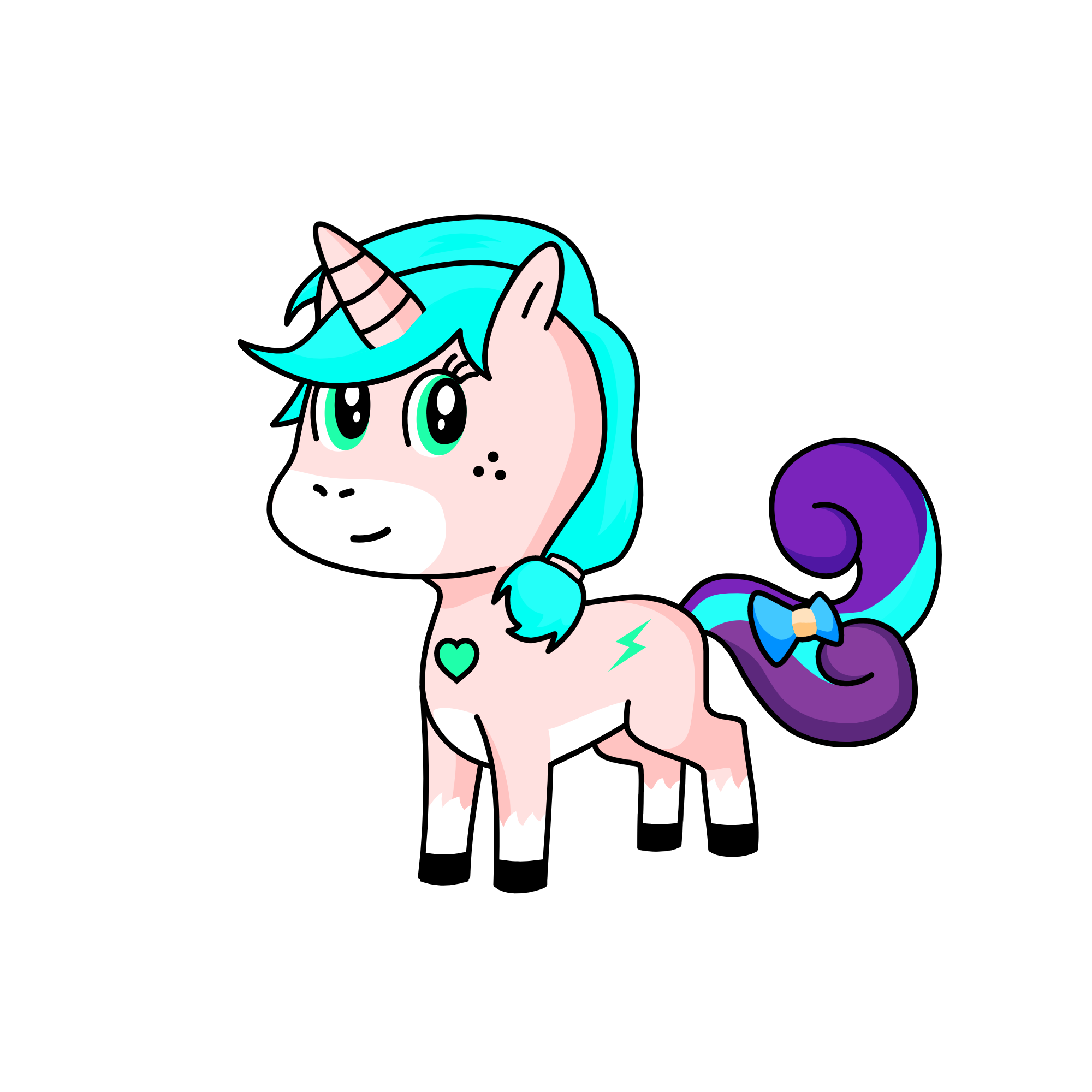 PINK, the unicorn