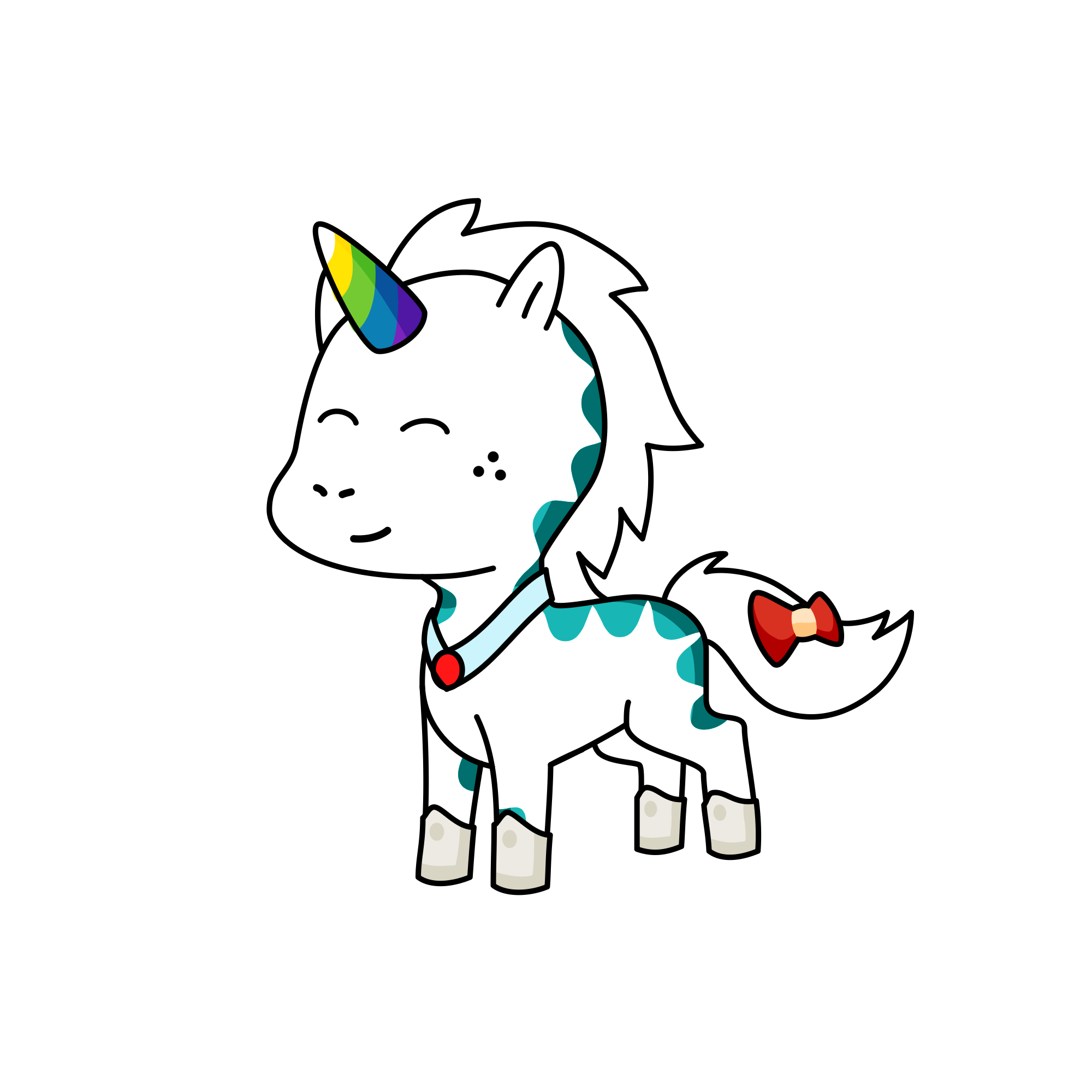 Rand boy, the unicorn