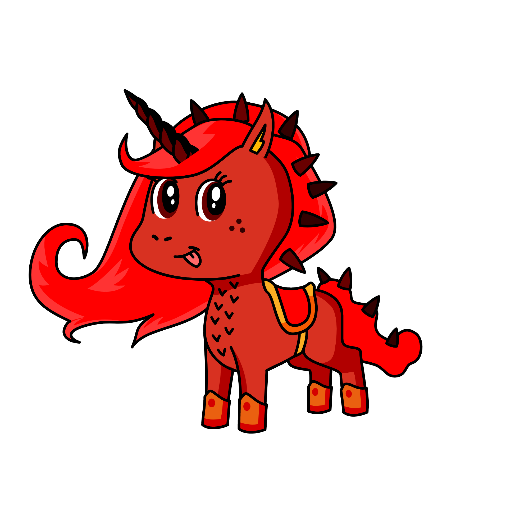 Red, the unicorn