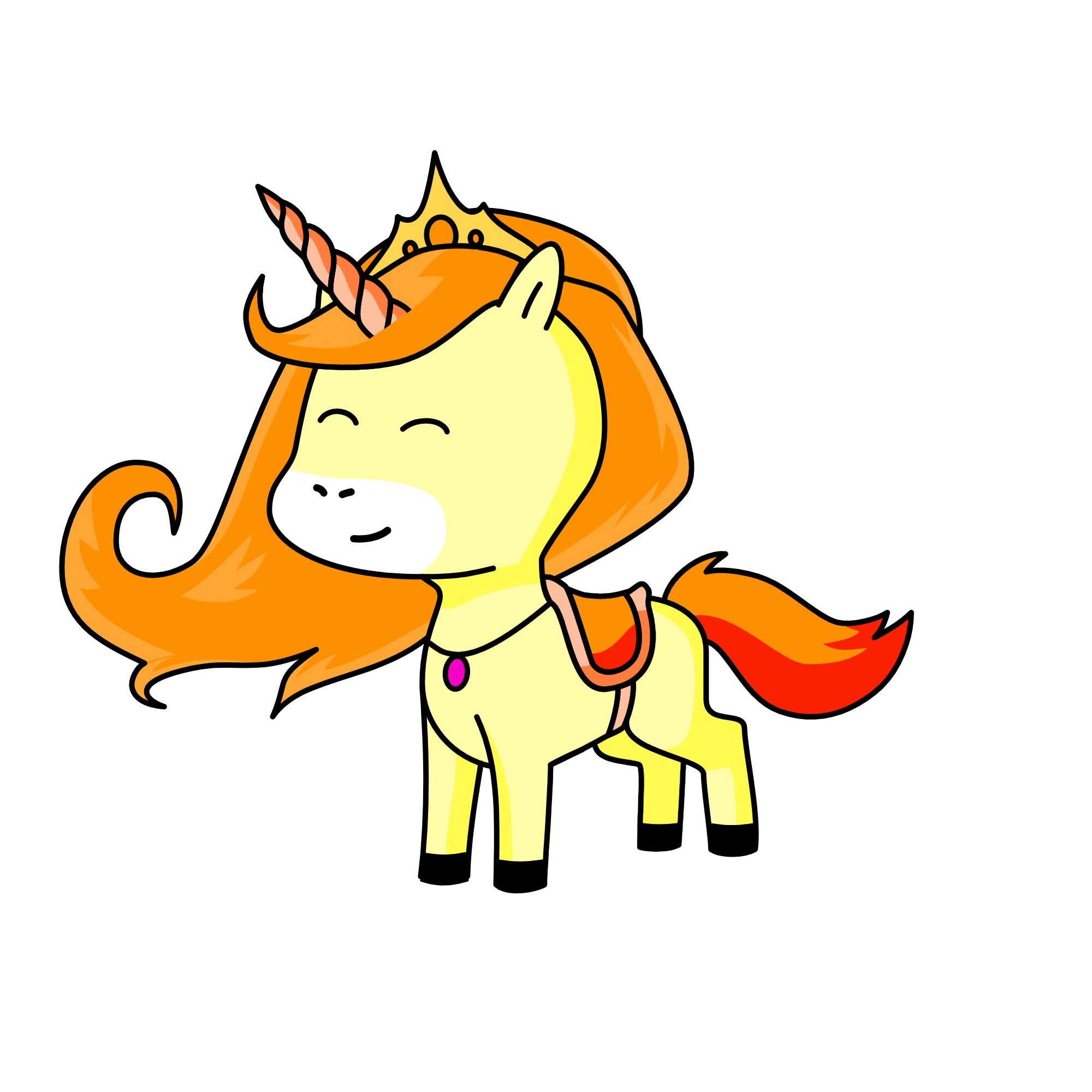 Sunrise, the unicorn
