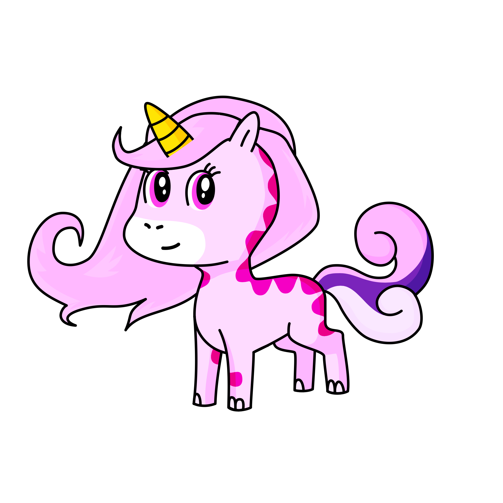 Pink, the unicorn