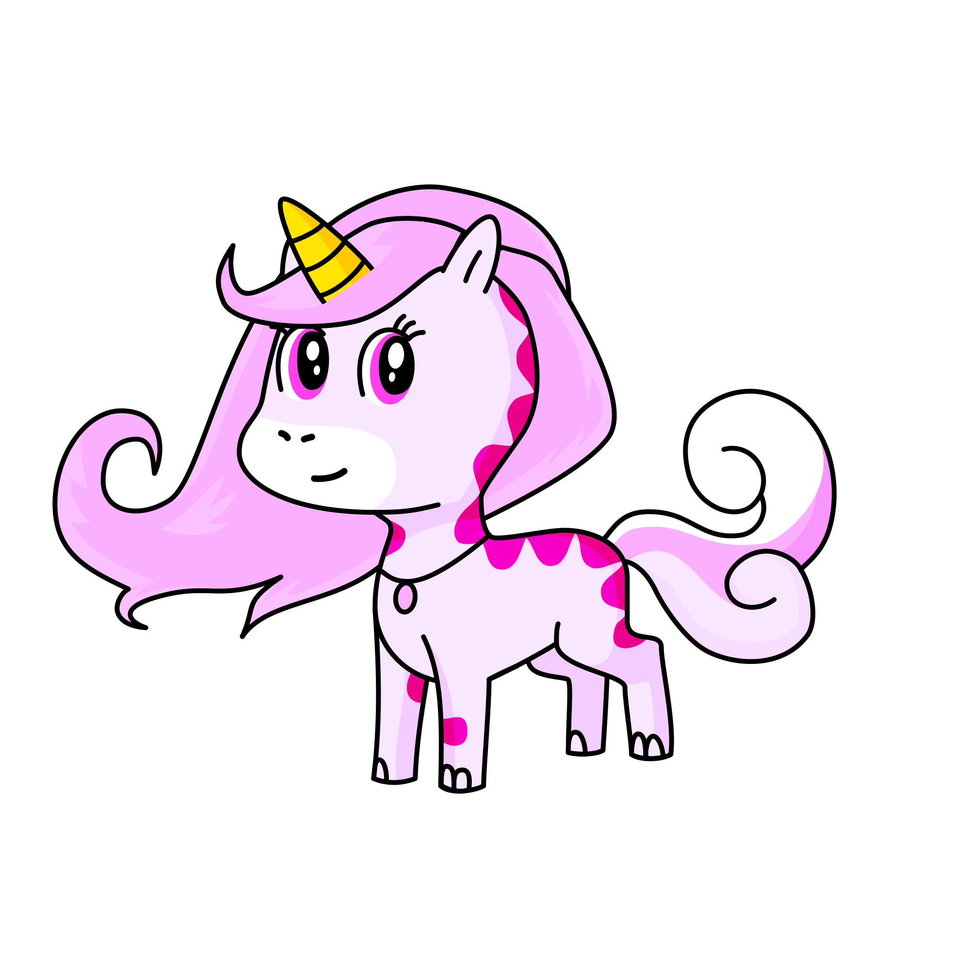 Pink, the unicorn