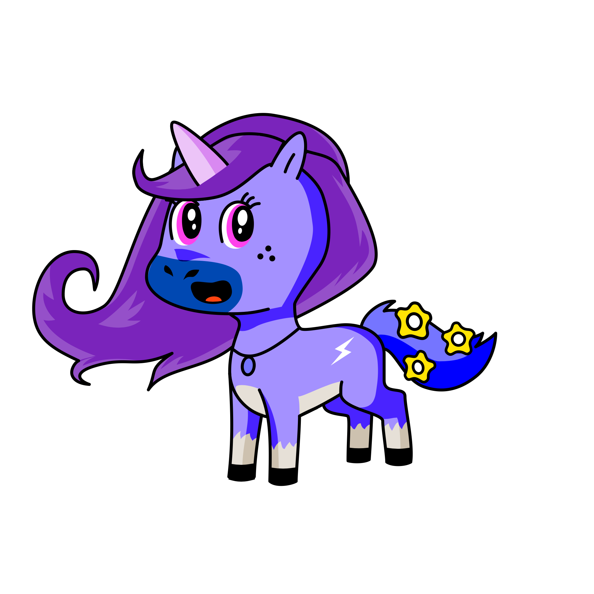Nightgirl, the unicorn