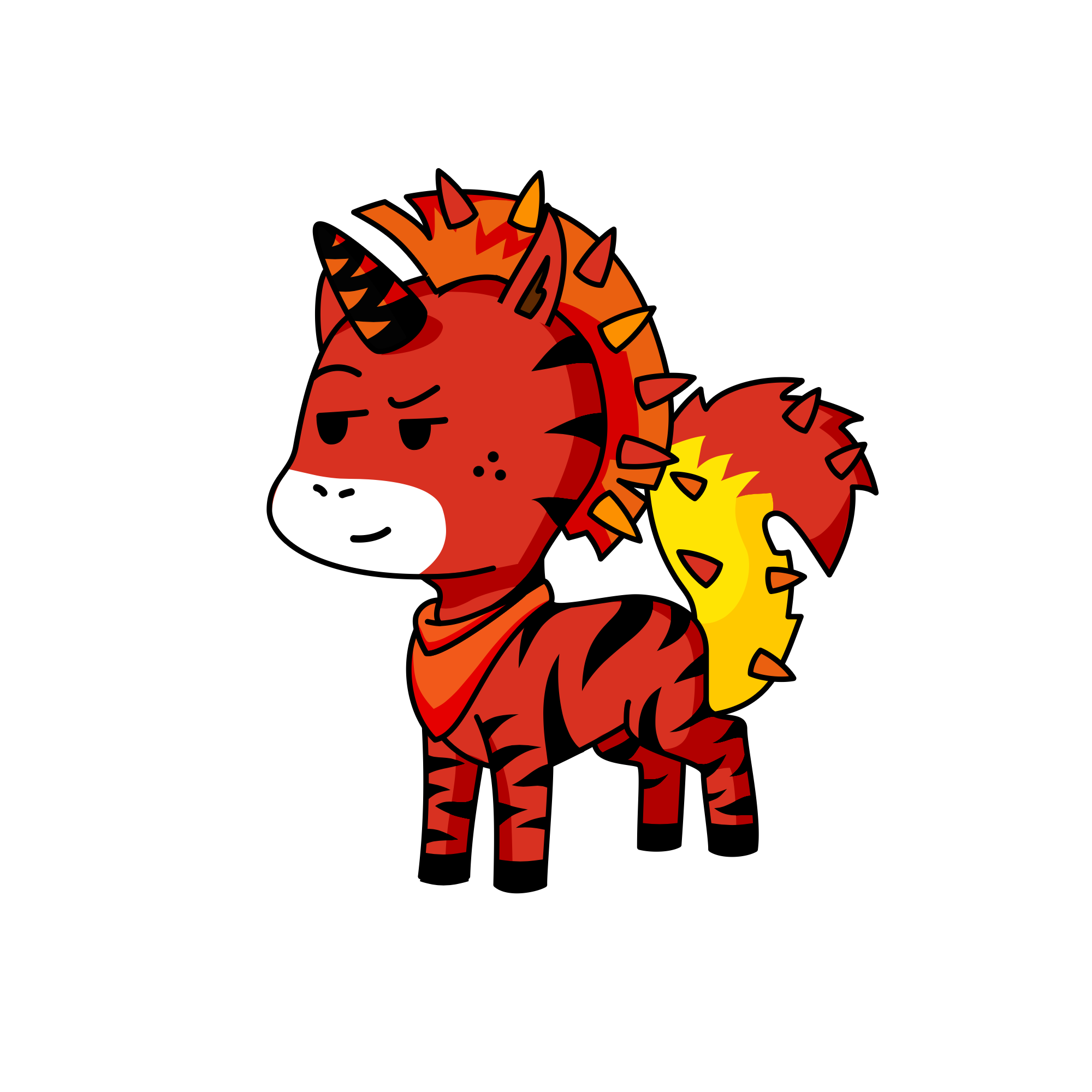 Flame, the unicorn